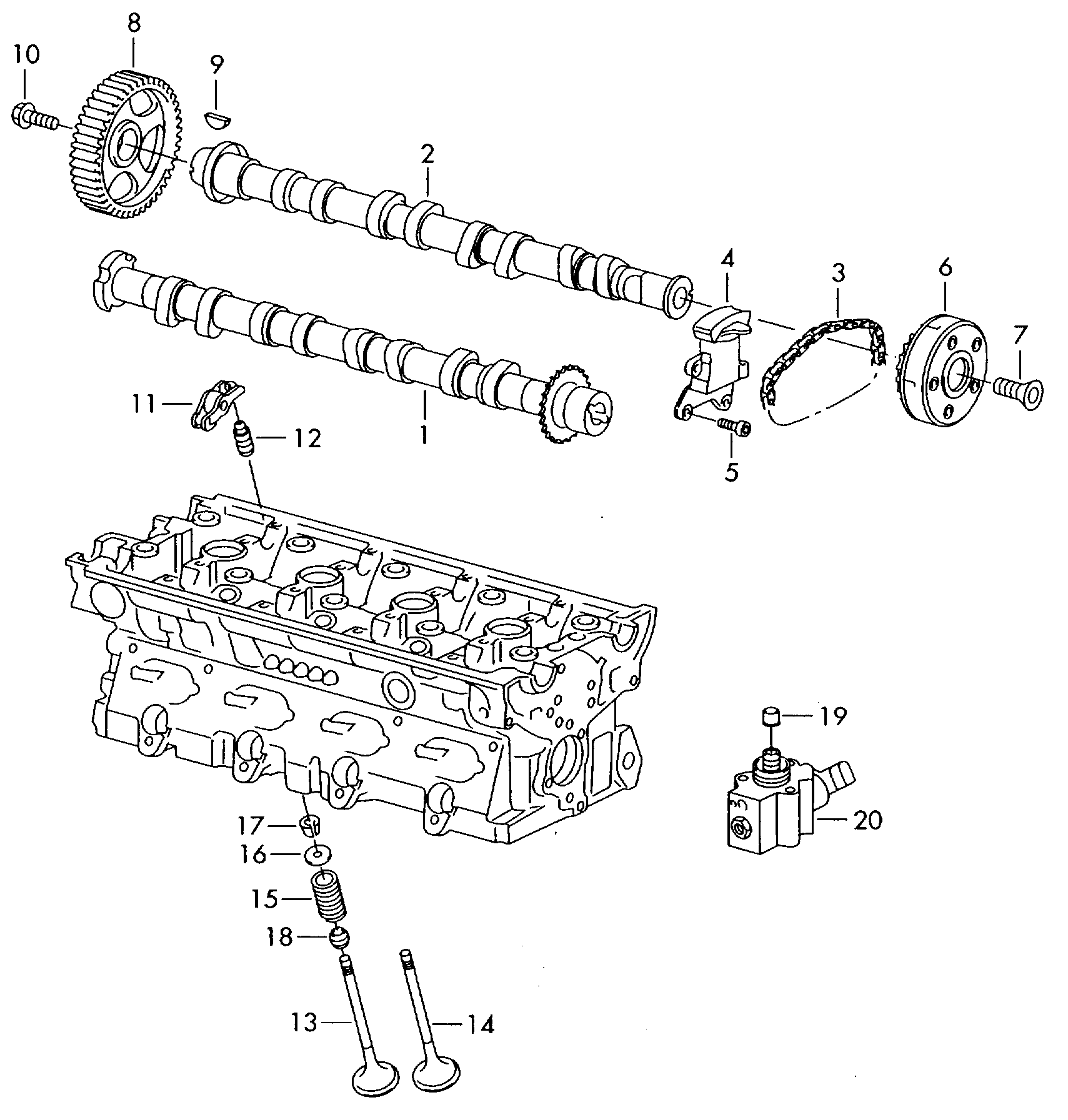 VAG 06E 109 417 F - Балансир, управление двигателем parts5.com