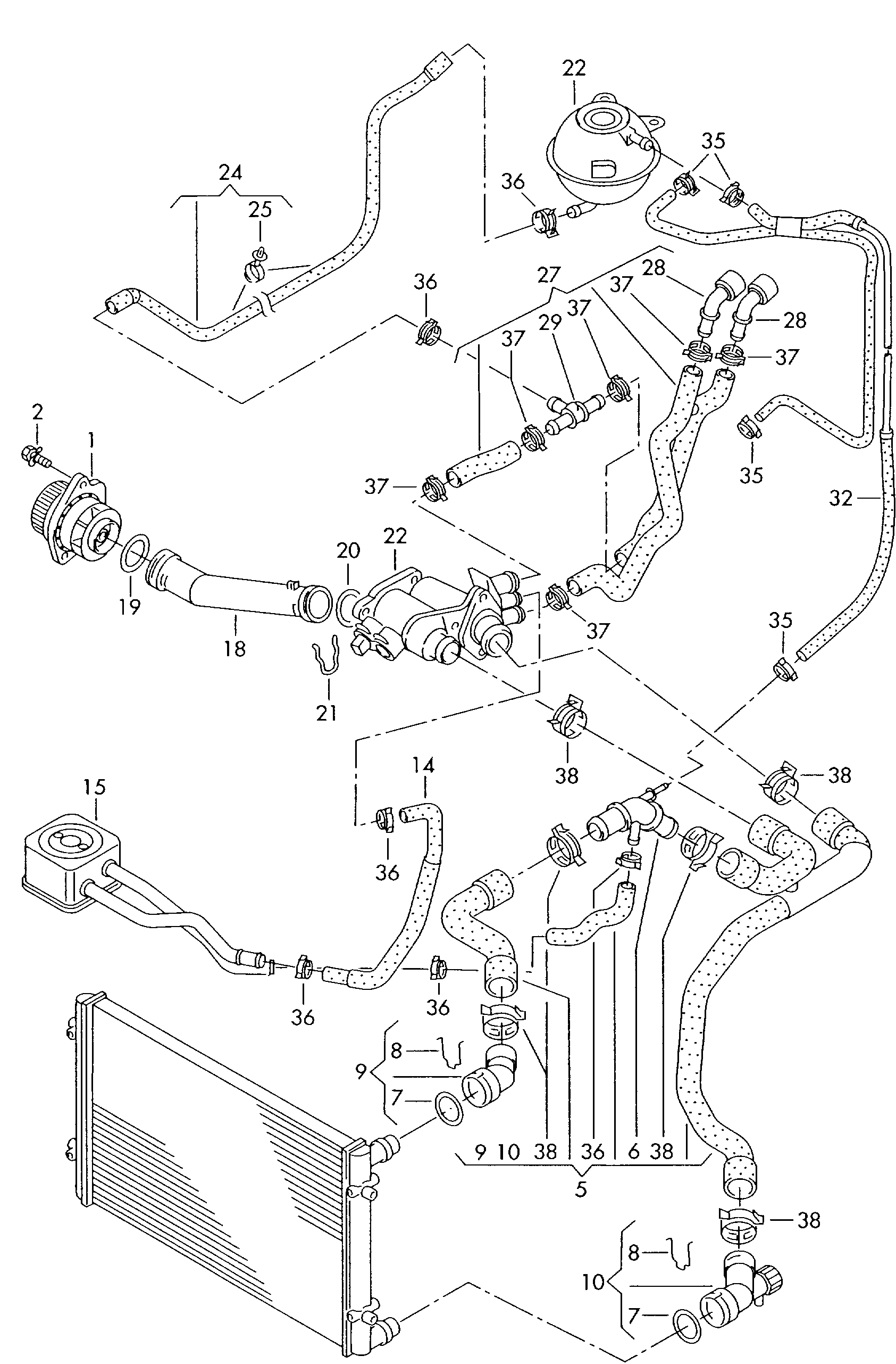 AUDI 036 121 008 GX - Водяной насос parts5.com