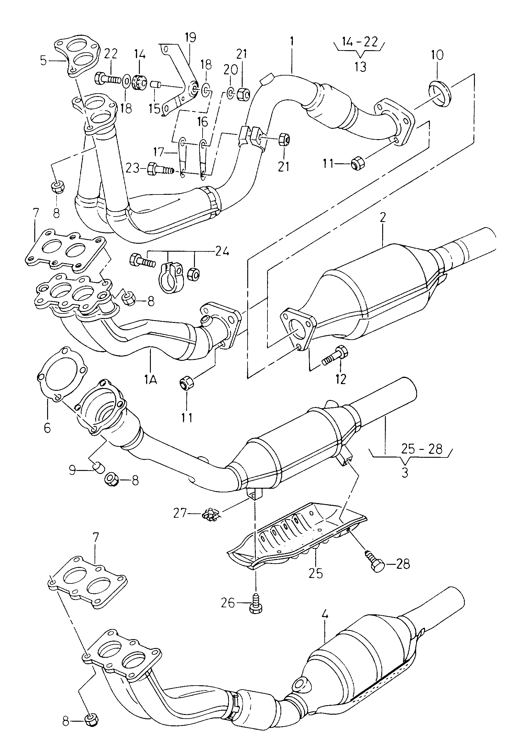 VAG 1J0 253 115 D - Прокладка, труба выхлопного газа parts5.com