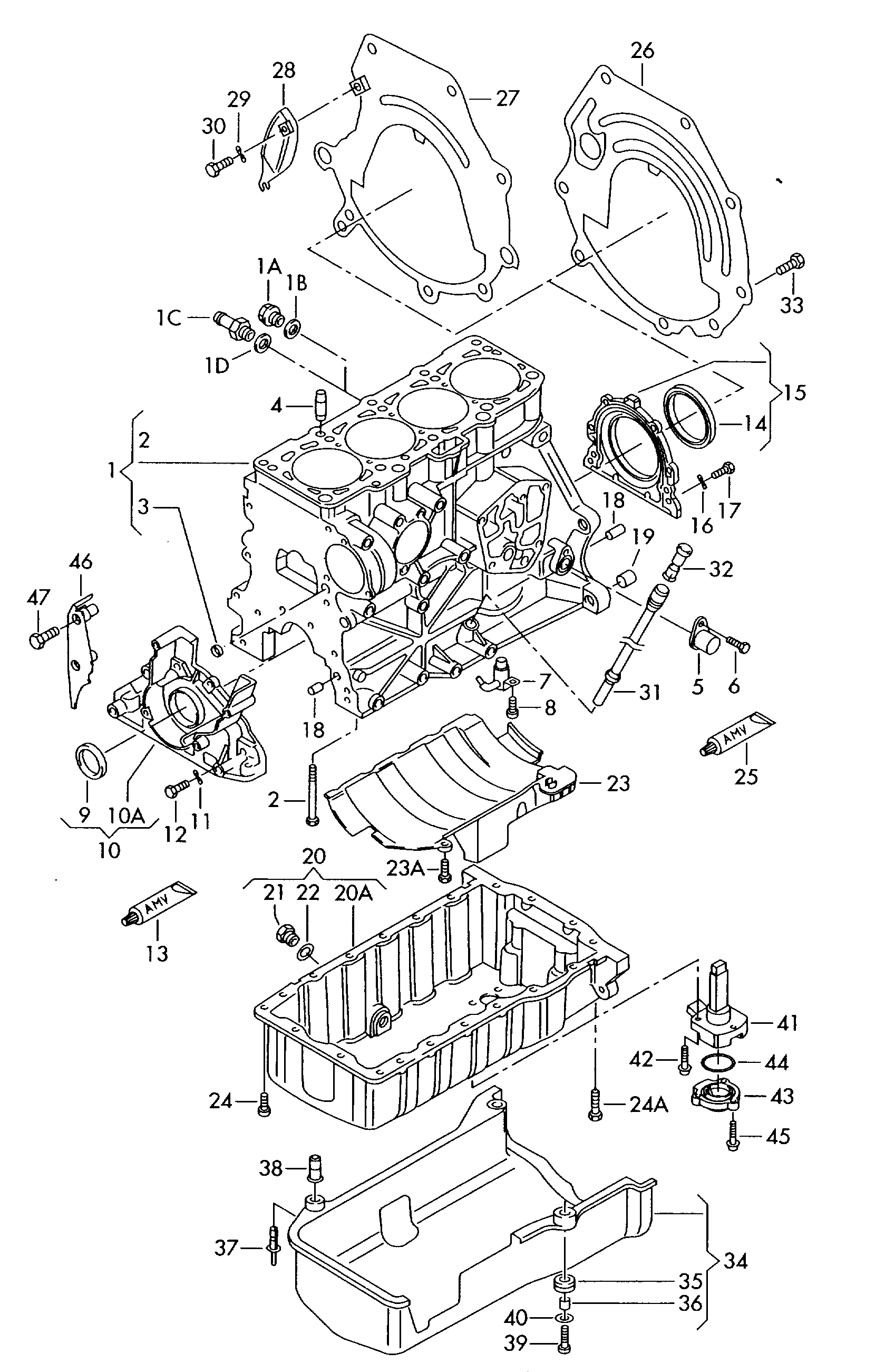 Seat 038 103 601 AQ - Масляный поддон parts5.com