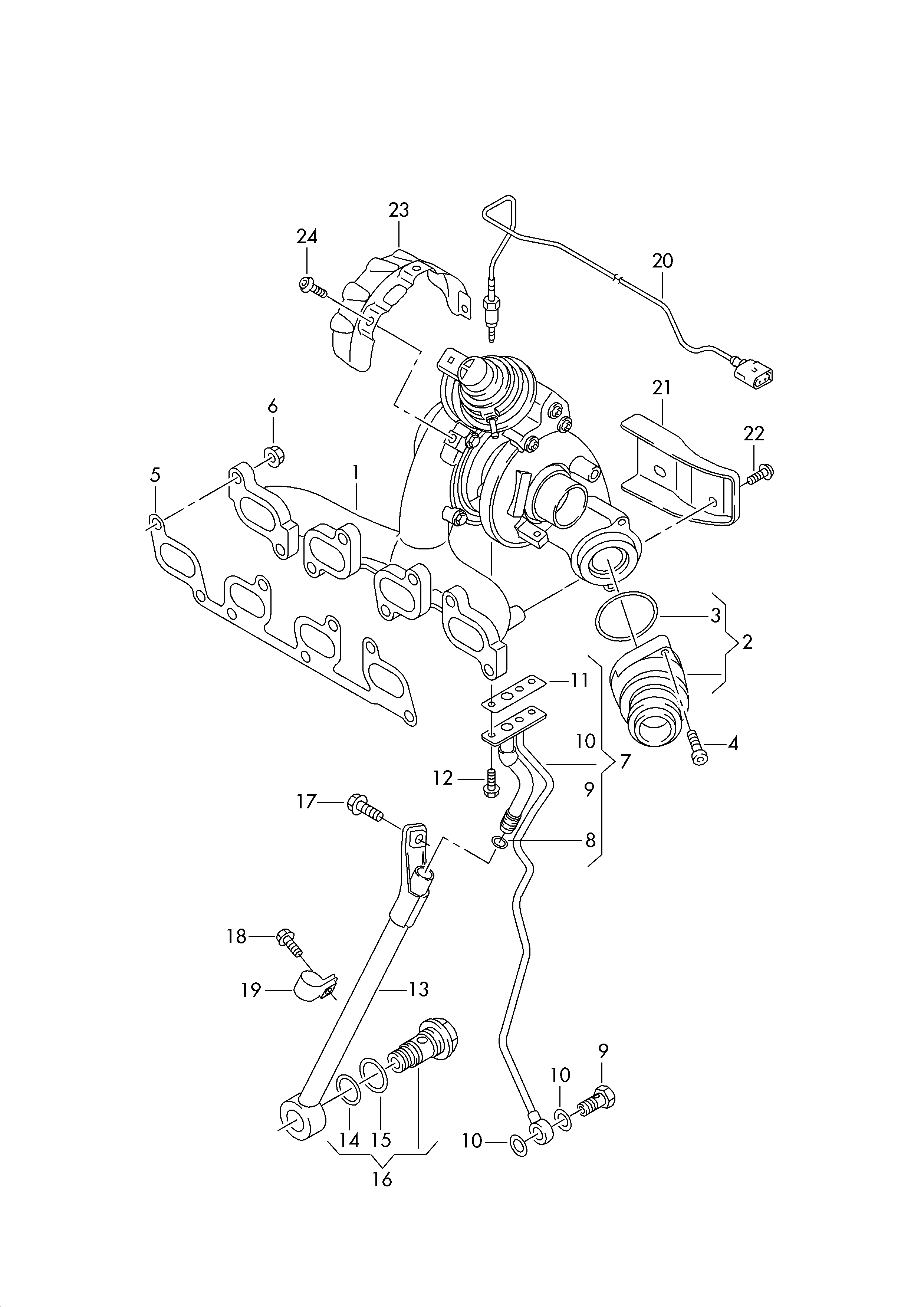 VW 03L253016T - Турбина, компрессор parts5.com