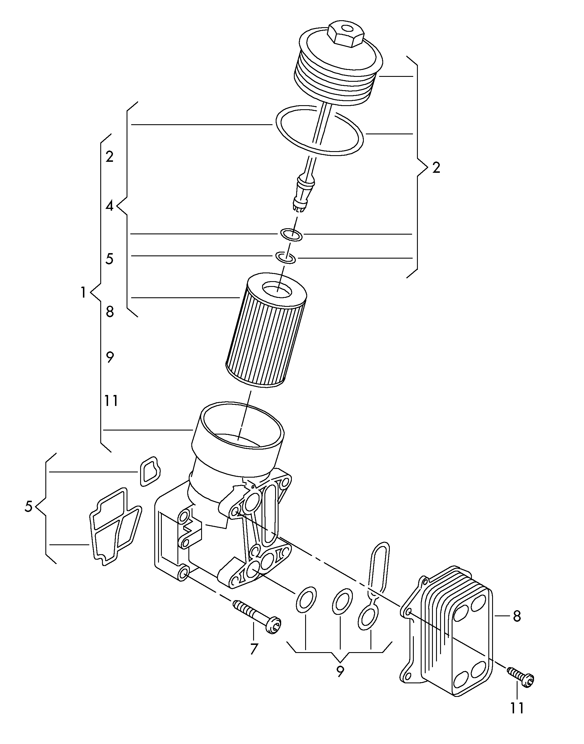 CUPRA 03L115389C - oil filter with flange parts5.com