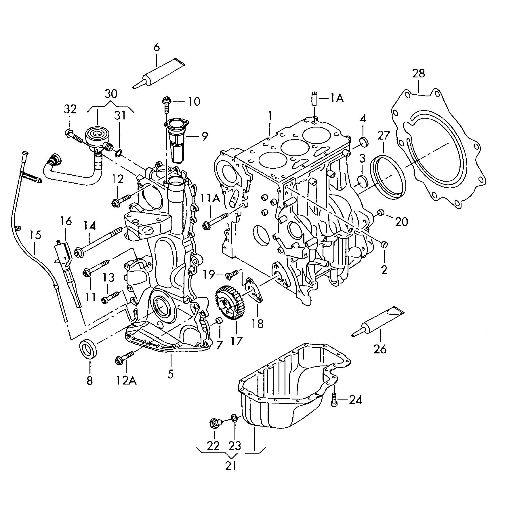 Porsche 021103051C - Уплотняющее кольцо, коленчатый вал parts5.com