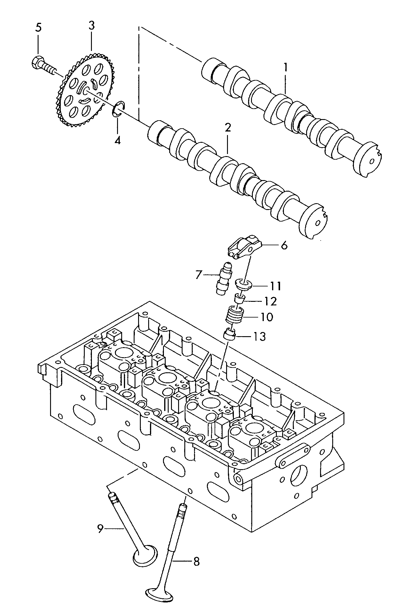 VW N 909 948 02 - Болт, шестерня - распределительный вал parts5.com