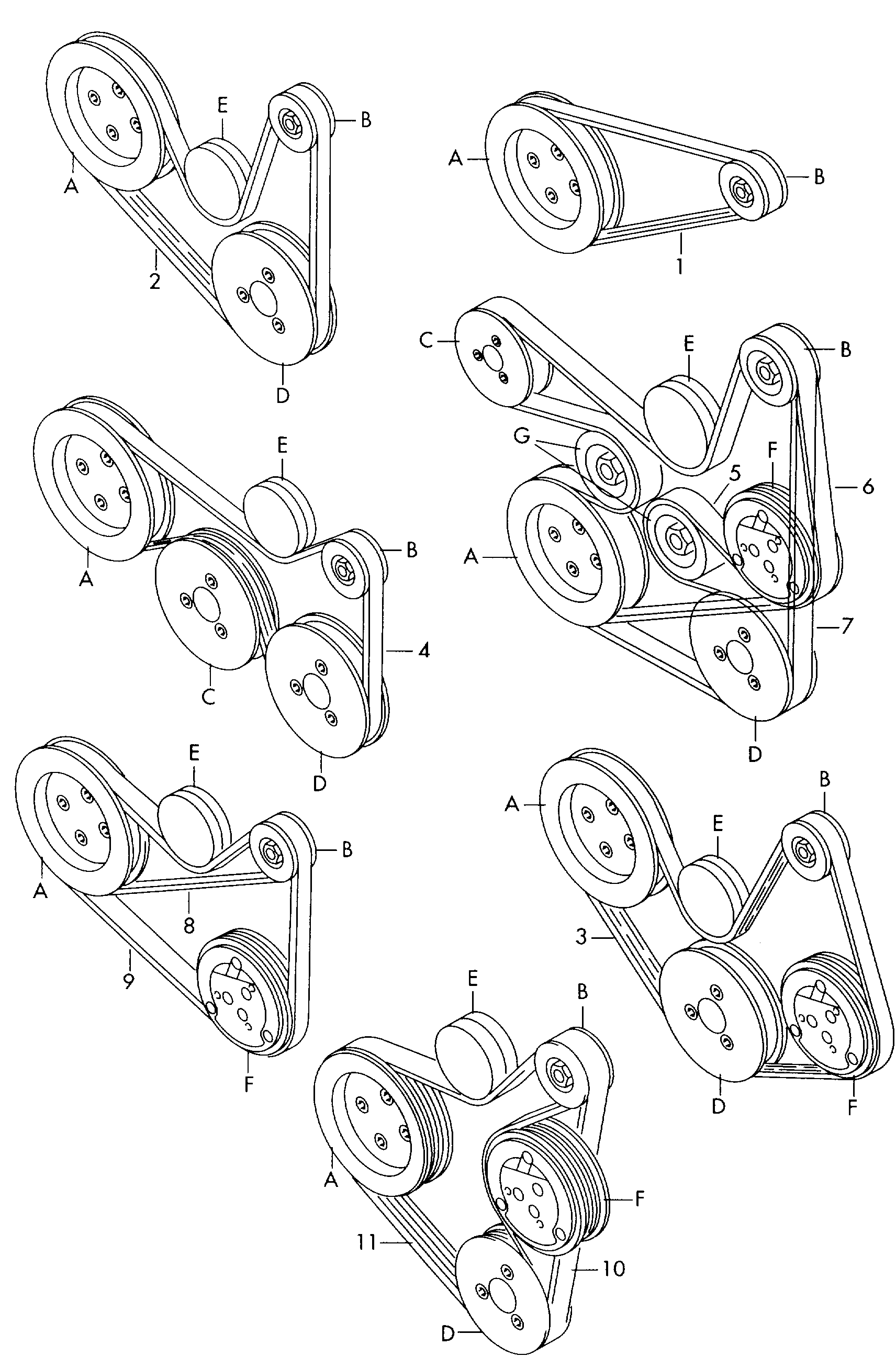 Seat 03E 260 849 A - Поликлиновой ремень parts5.com