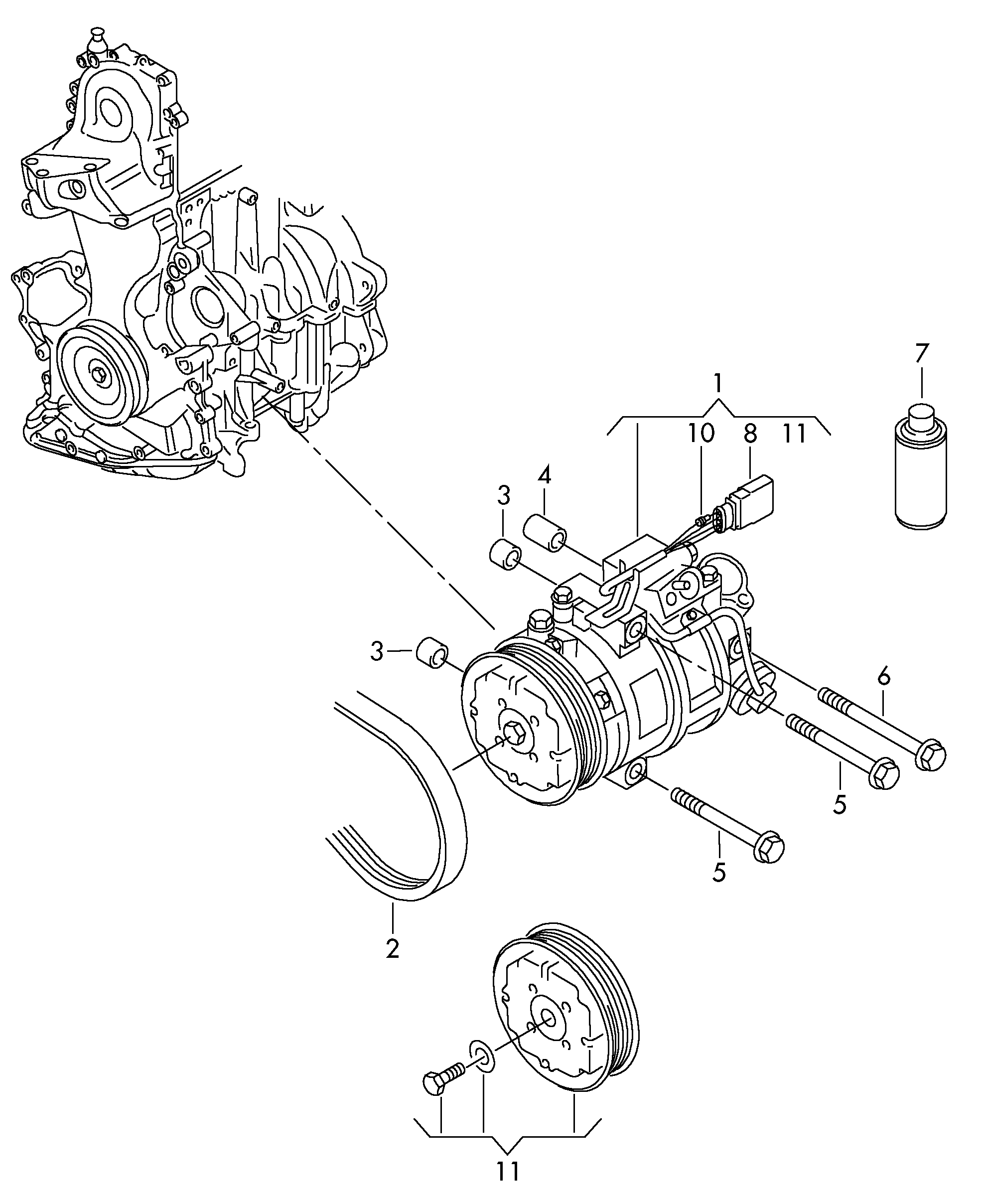 AUDI 6Q0 820 808 G - Компрессор кондиционера parts5.com