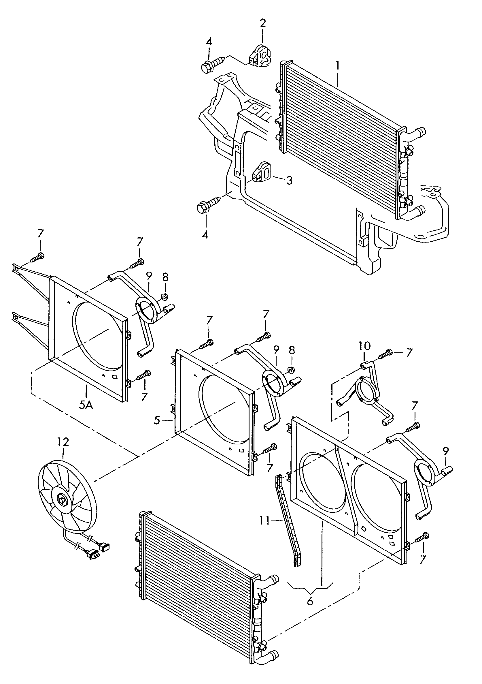 CUPRA 6Q0121253AE - Cooler for coolant parts5.com