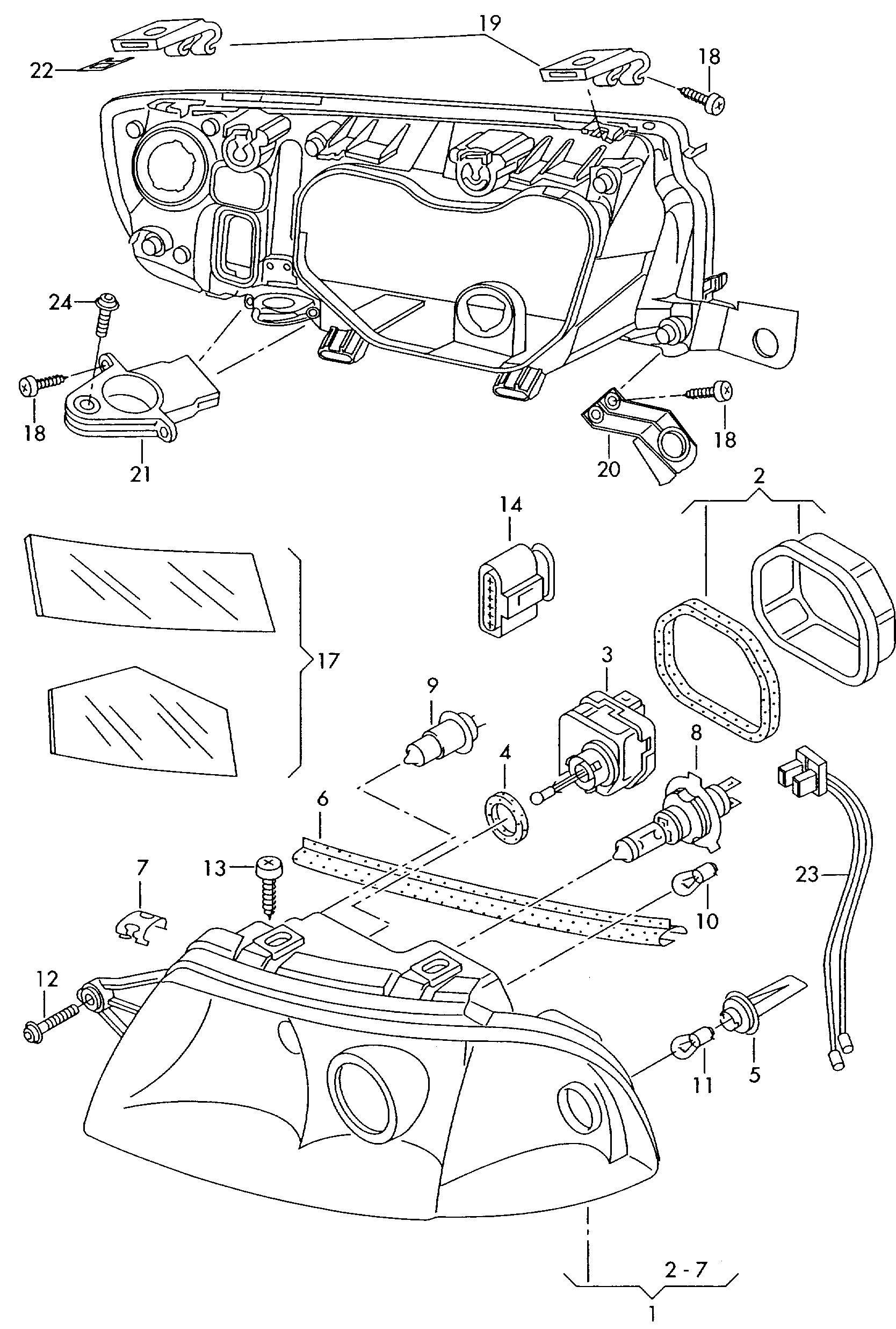 VAG 6Y1941015H - Основная фара parts5.com