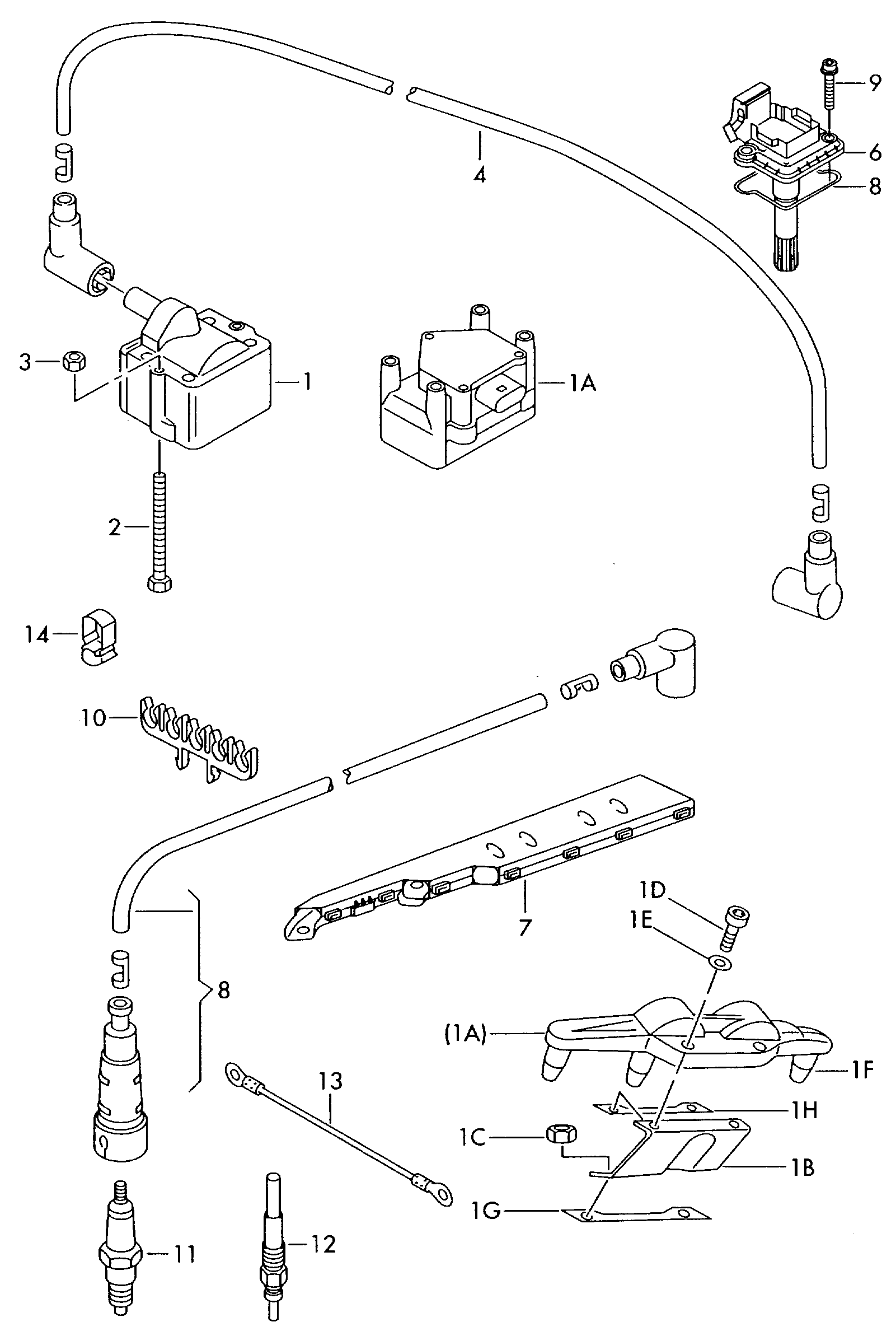 Seat 101 000 060 AA - Свеча зажигания parts5.com