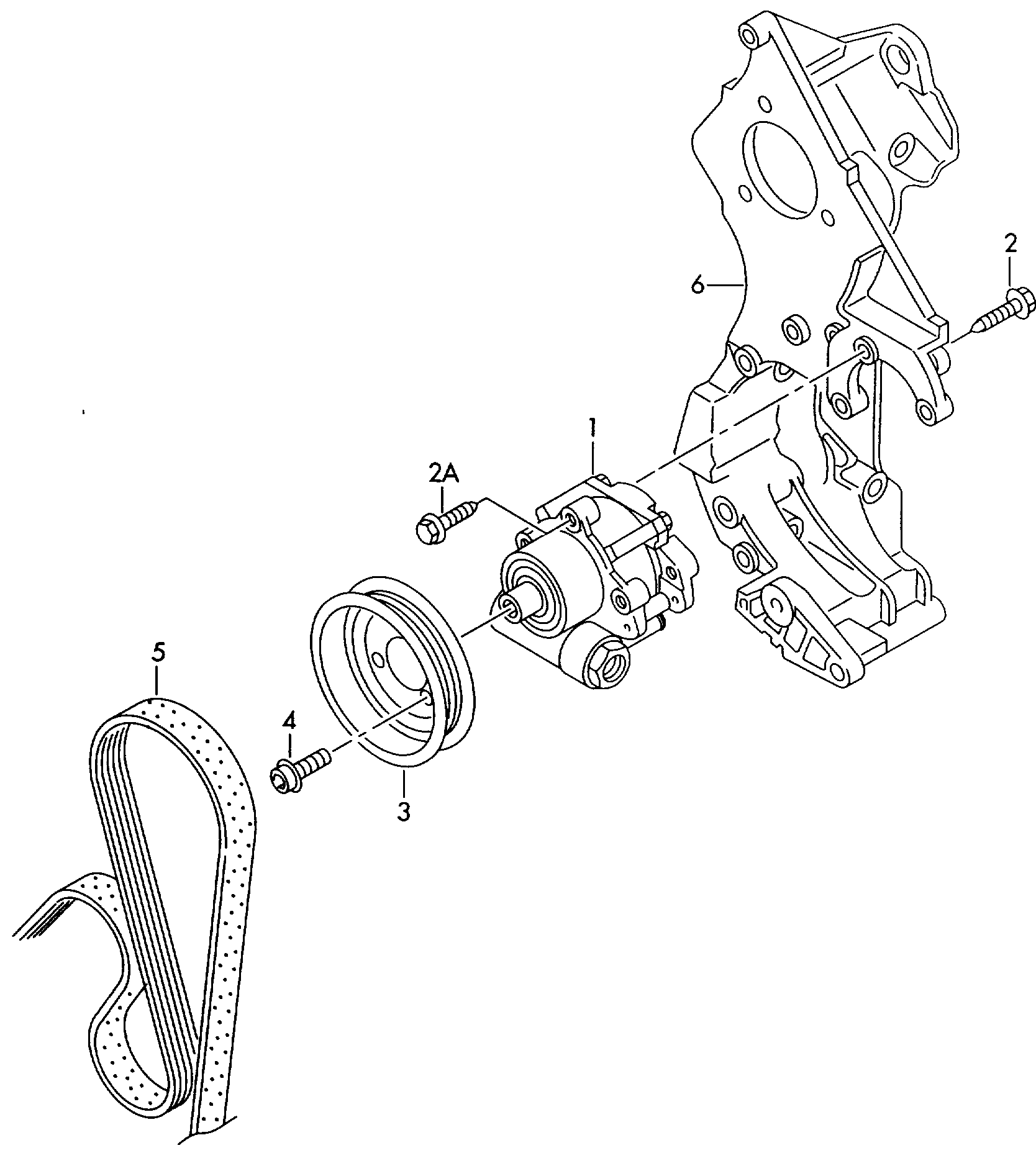 Seat 1J0 422 154 J - Гидравлический насос, рулевое управление, ГУР parts5.com