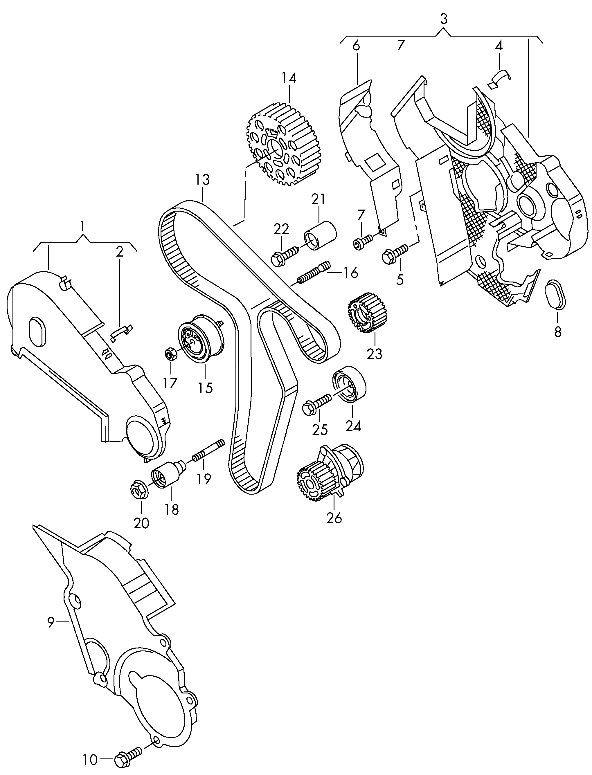 VW 03L 109 243 F - Комплект ремня ГРМ parts5.com