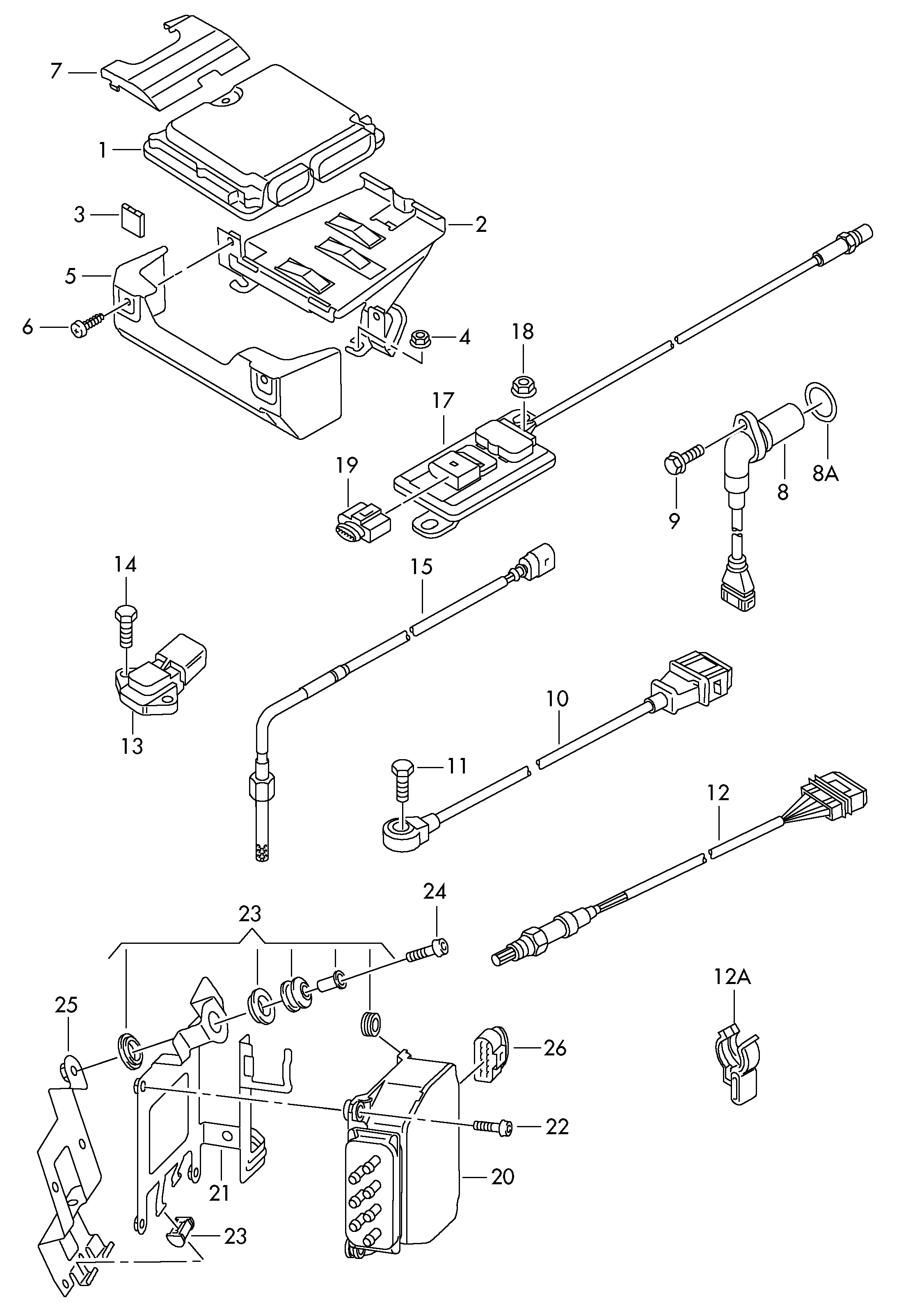 VW 03G906051E - Датчик, давление во впускной трубе parts5.com