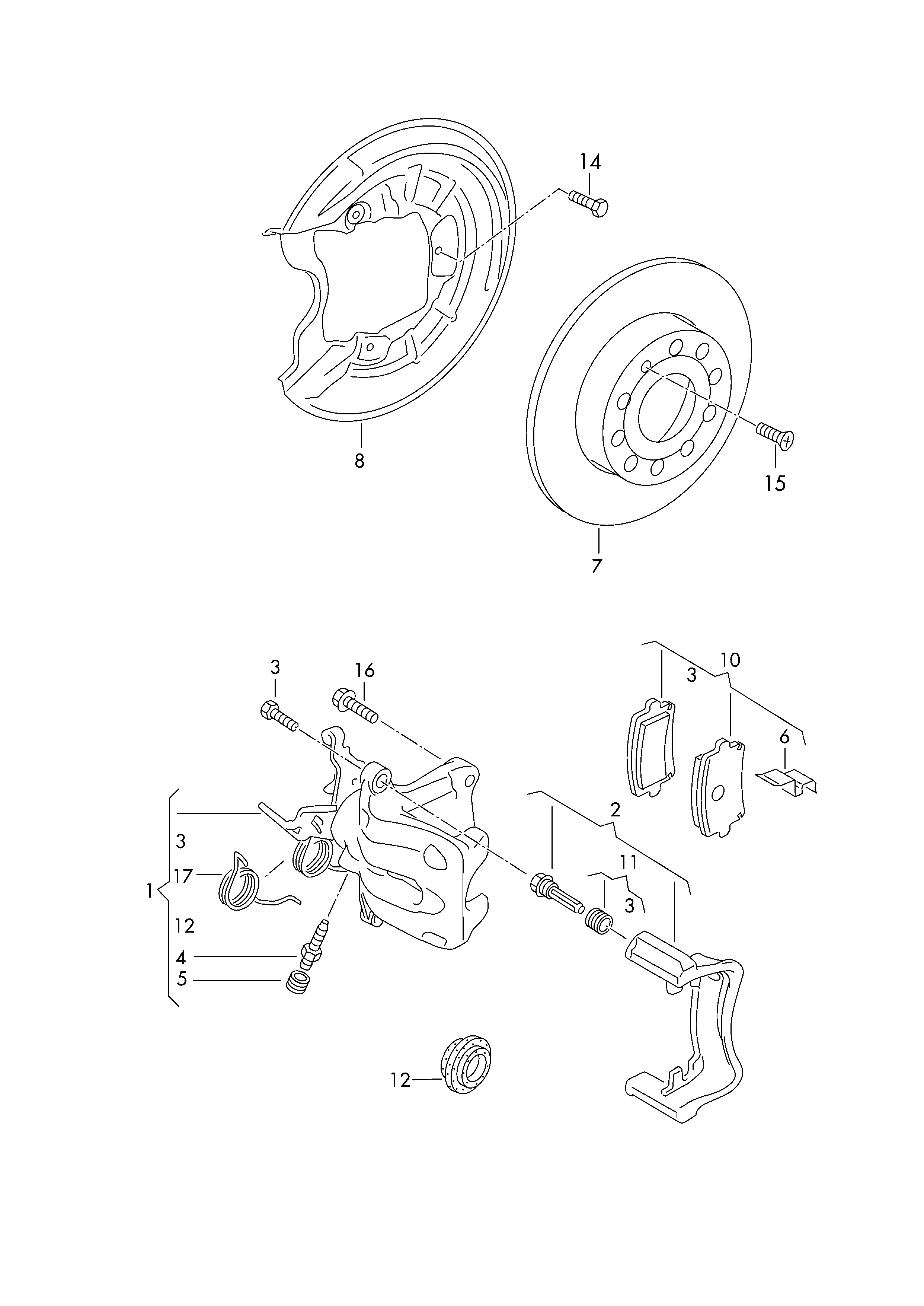 VW 5K0 698 451 - Тормозные колодки, дисковые, комплект parts5.com