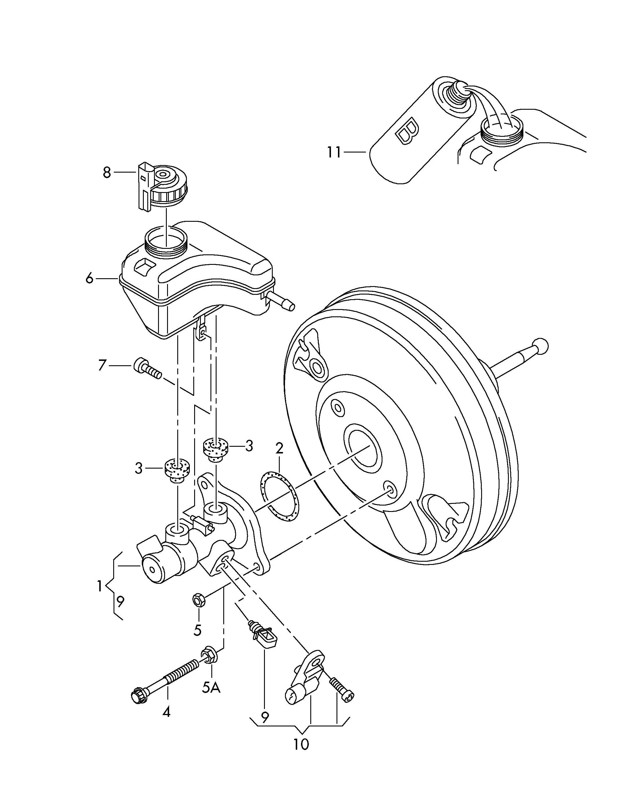 VW 1K1 611 349D - Крышка, бачок тормозной жидкости parts5.com