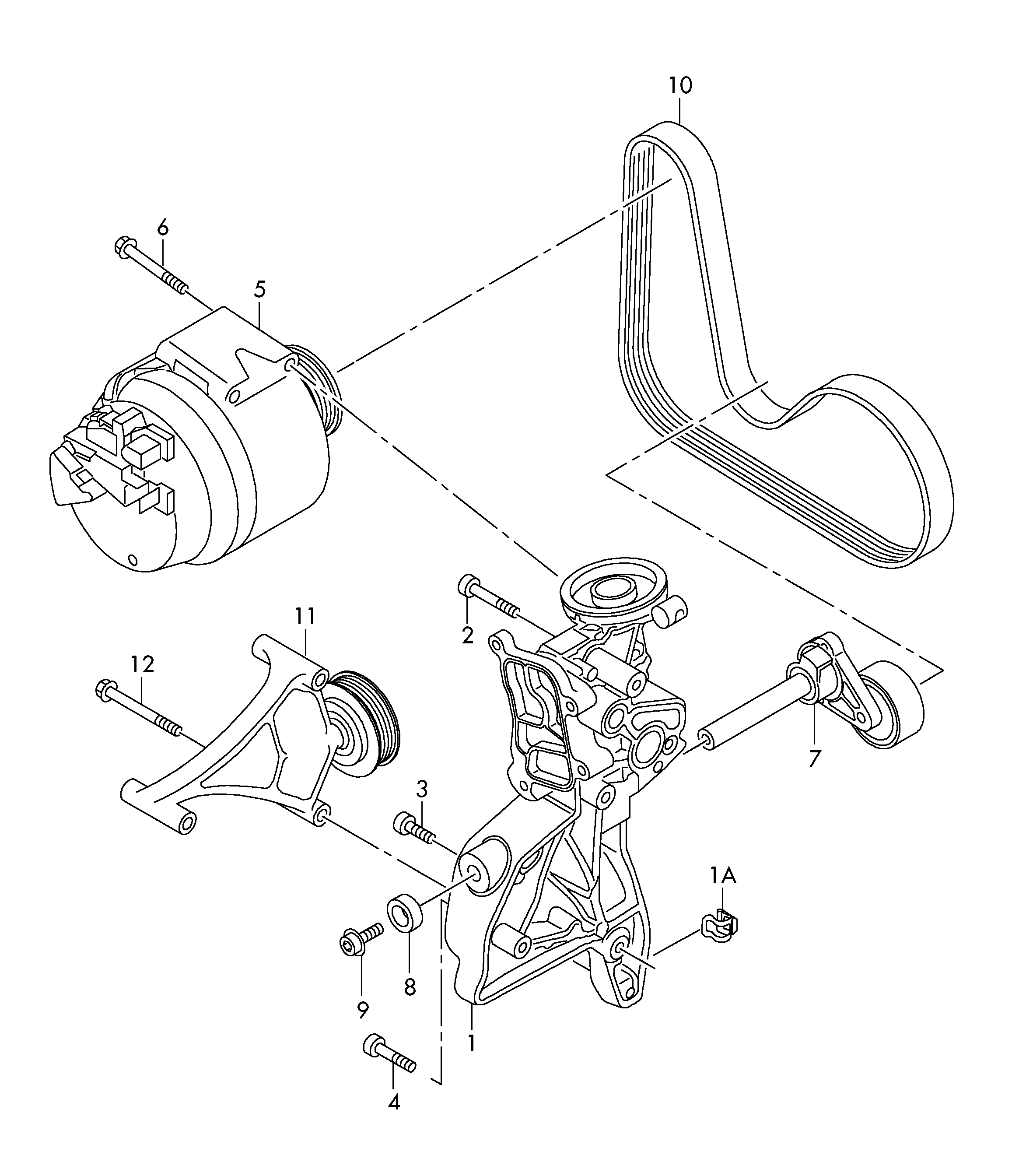 VAG 06J 903 133 D - Натяжитель, поликлиновый ремень parts5.com