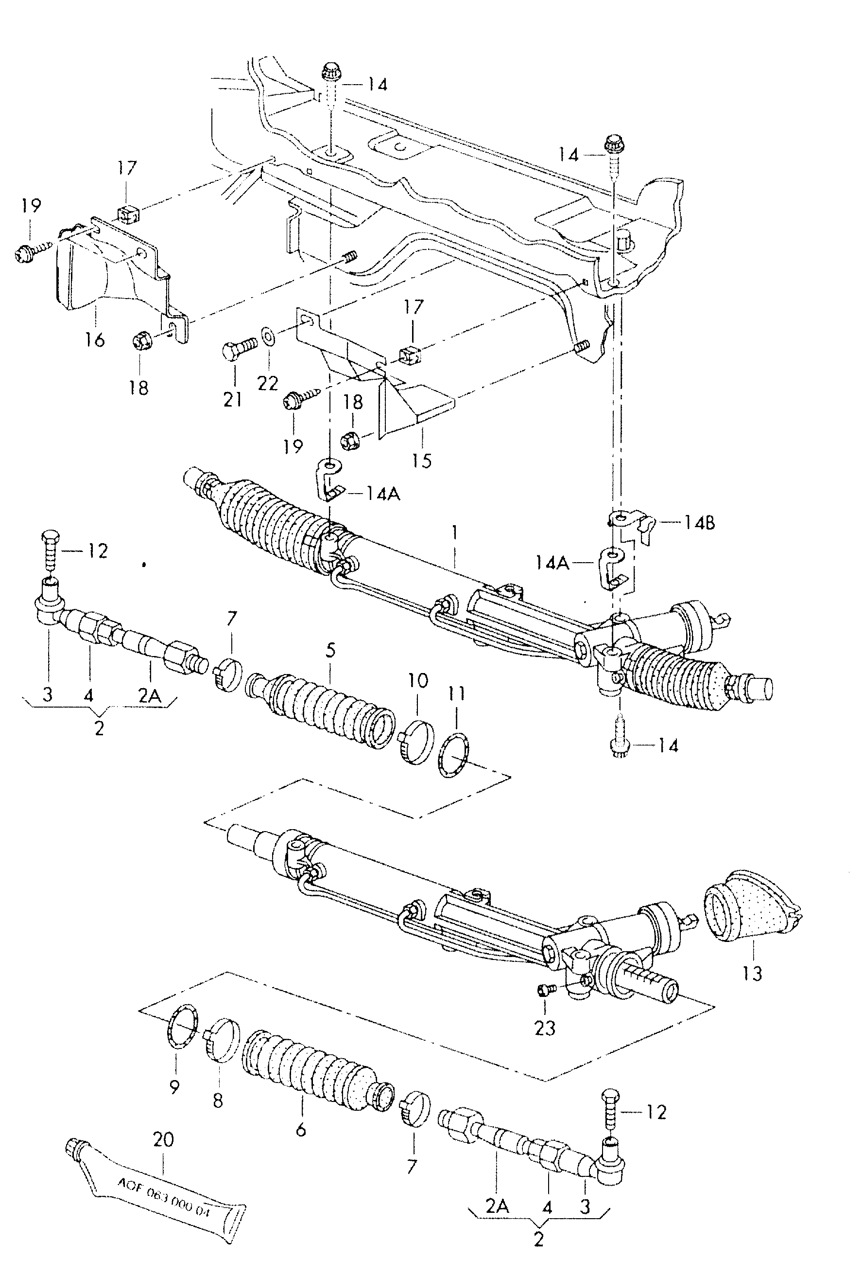 VAG 3B1 422 052 RX - Рулевой механизм, рейка parts5.com