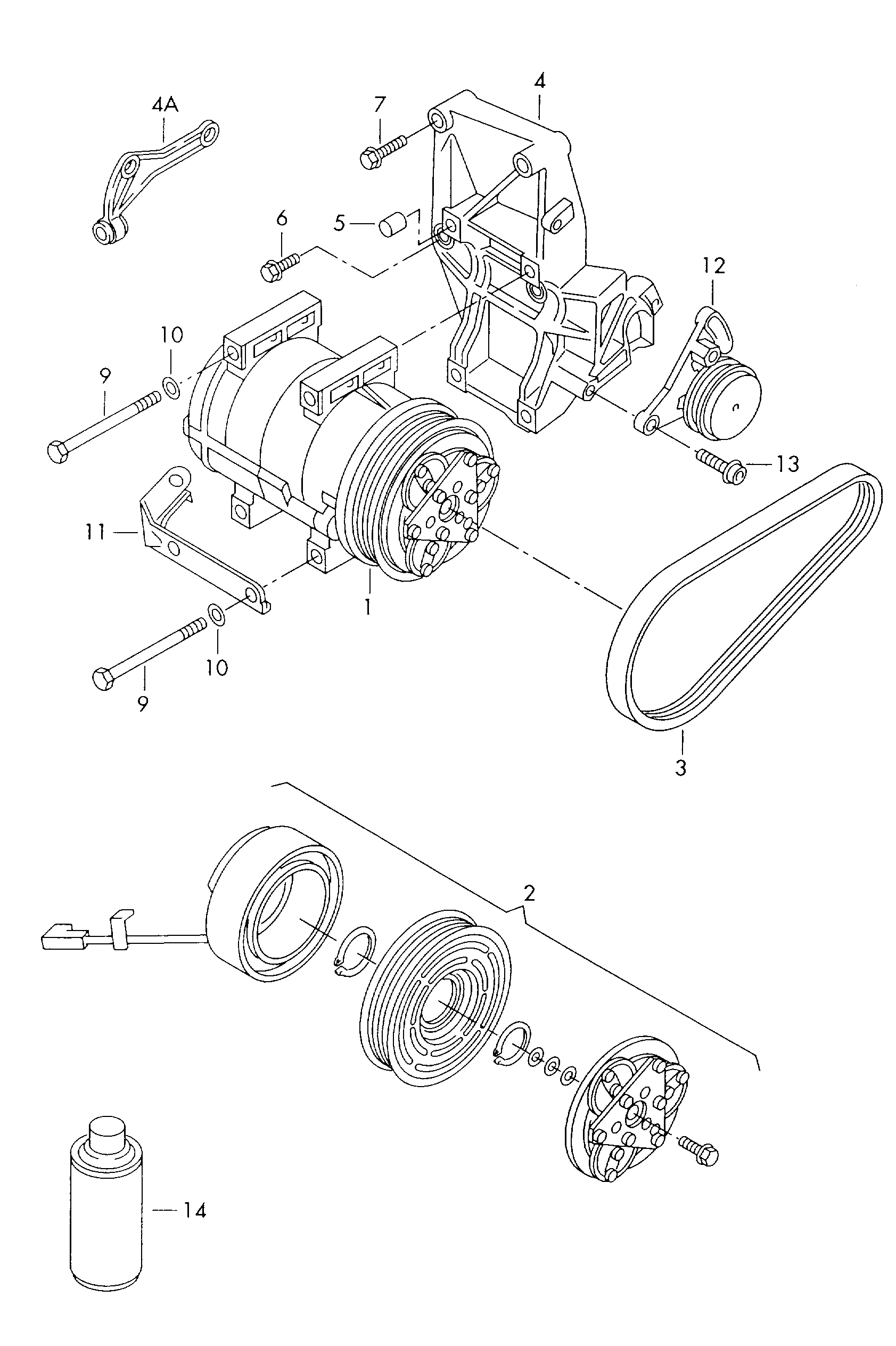 Skoda 8D0260805RX - Компрессор кондиционера parts5.com