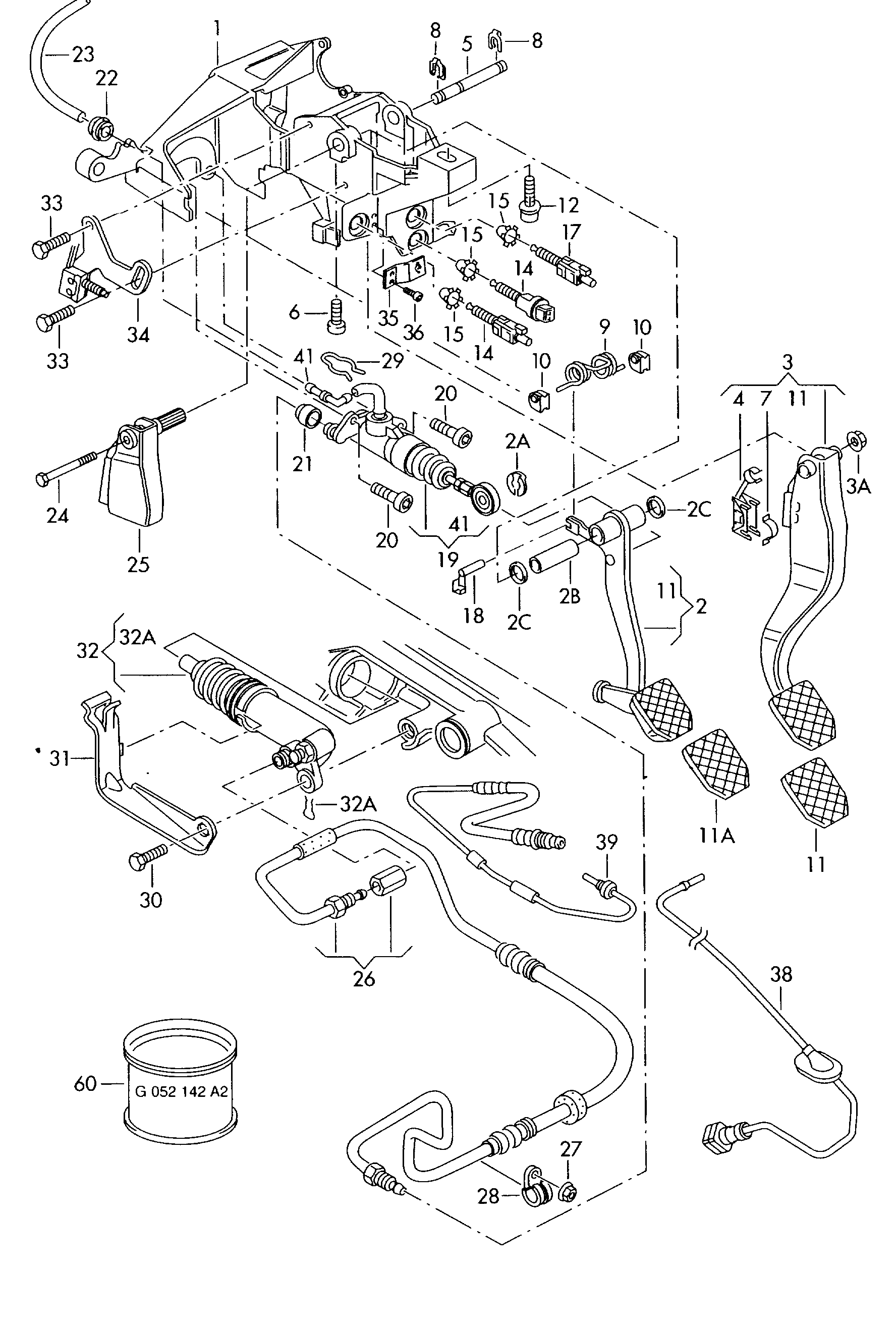 VW 8E1721401AK - Главный цилиндр, система сцепления parts5.com