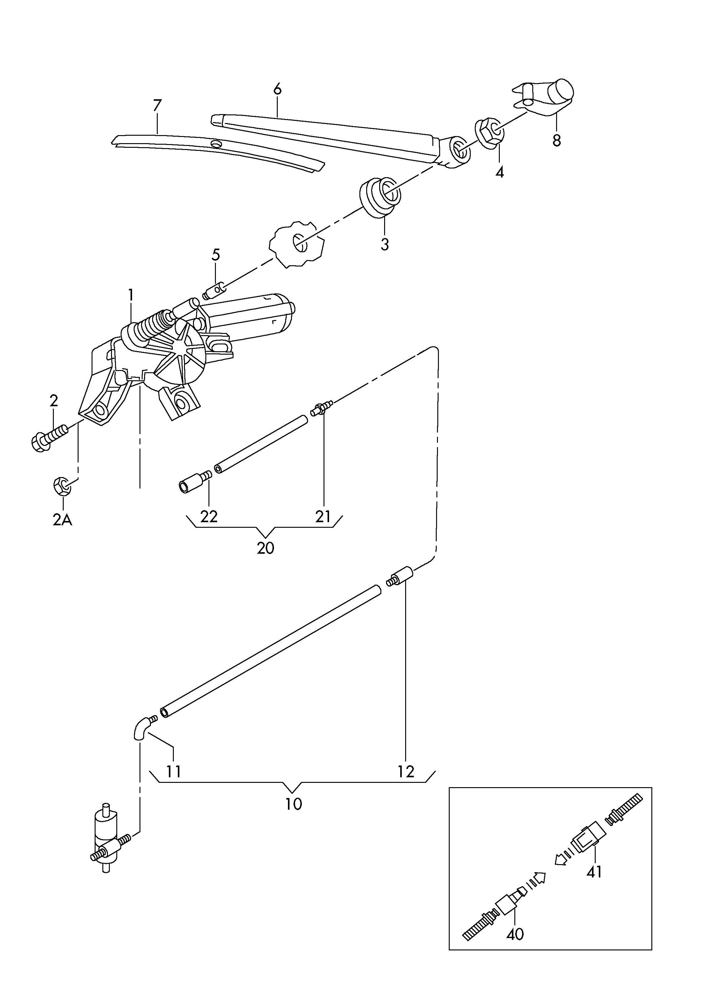 VW 7E0955425 - Щетка стеклоочистителя parts5.com