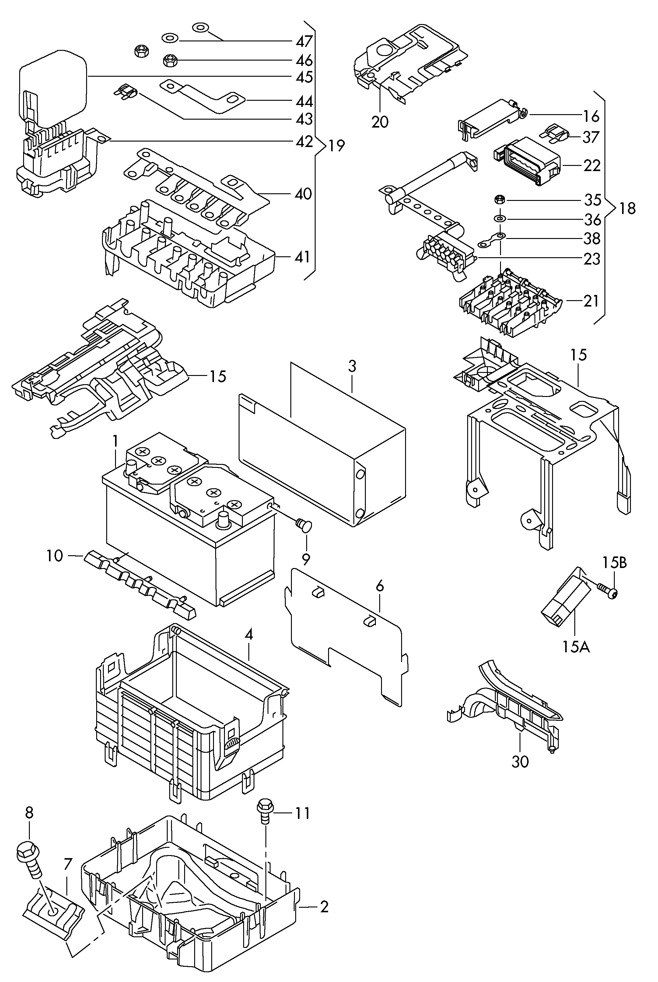 VAG 000 915 105 DC - Стартерная аккумуляторная батарея, АКБ parts5.com