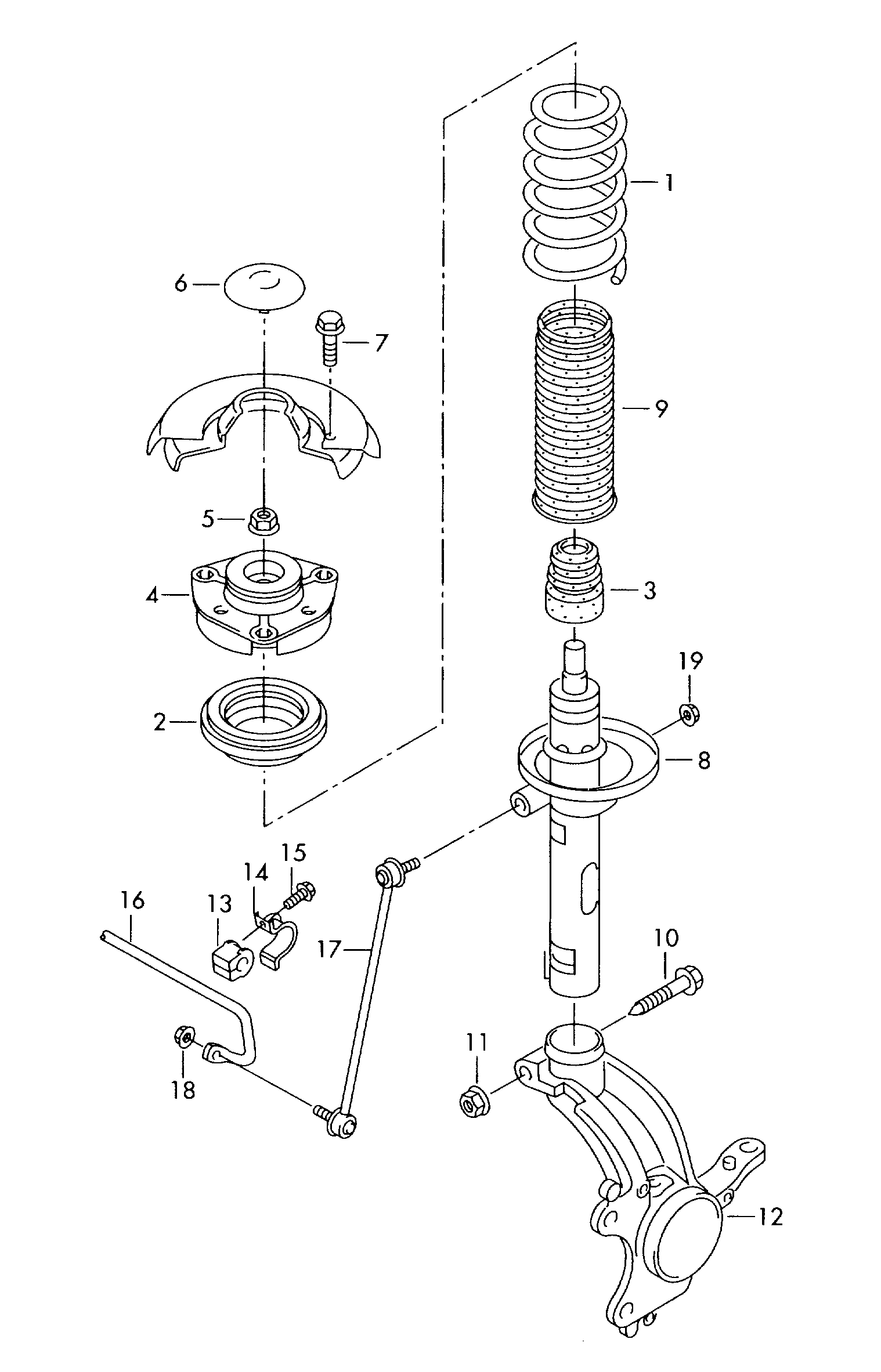 VAG 6Q0411105AE - Пружина ходовой части parts5.com