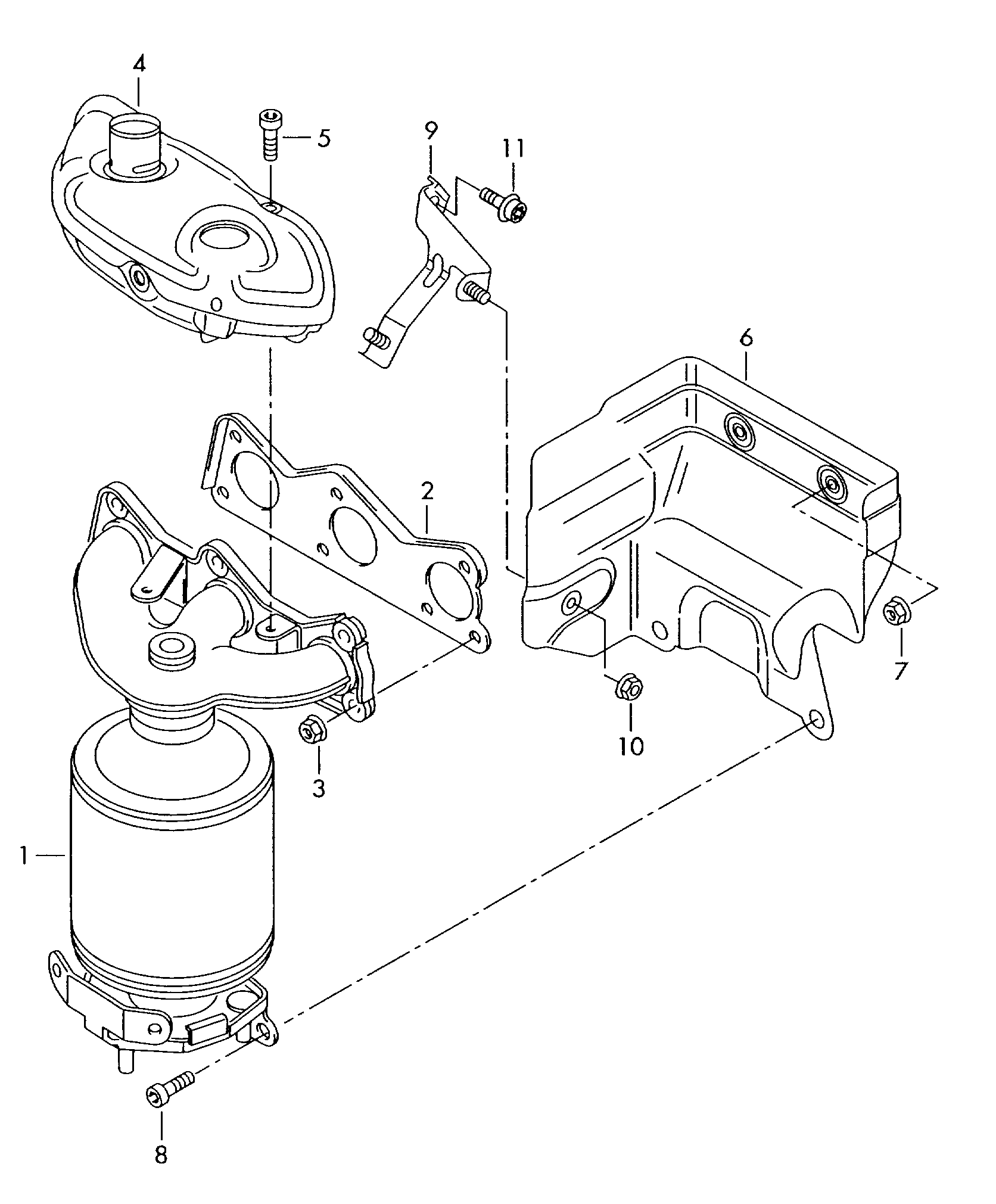 VW 03E253020KX - Катализатор parts5.com