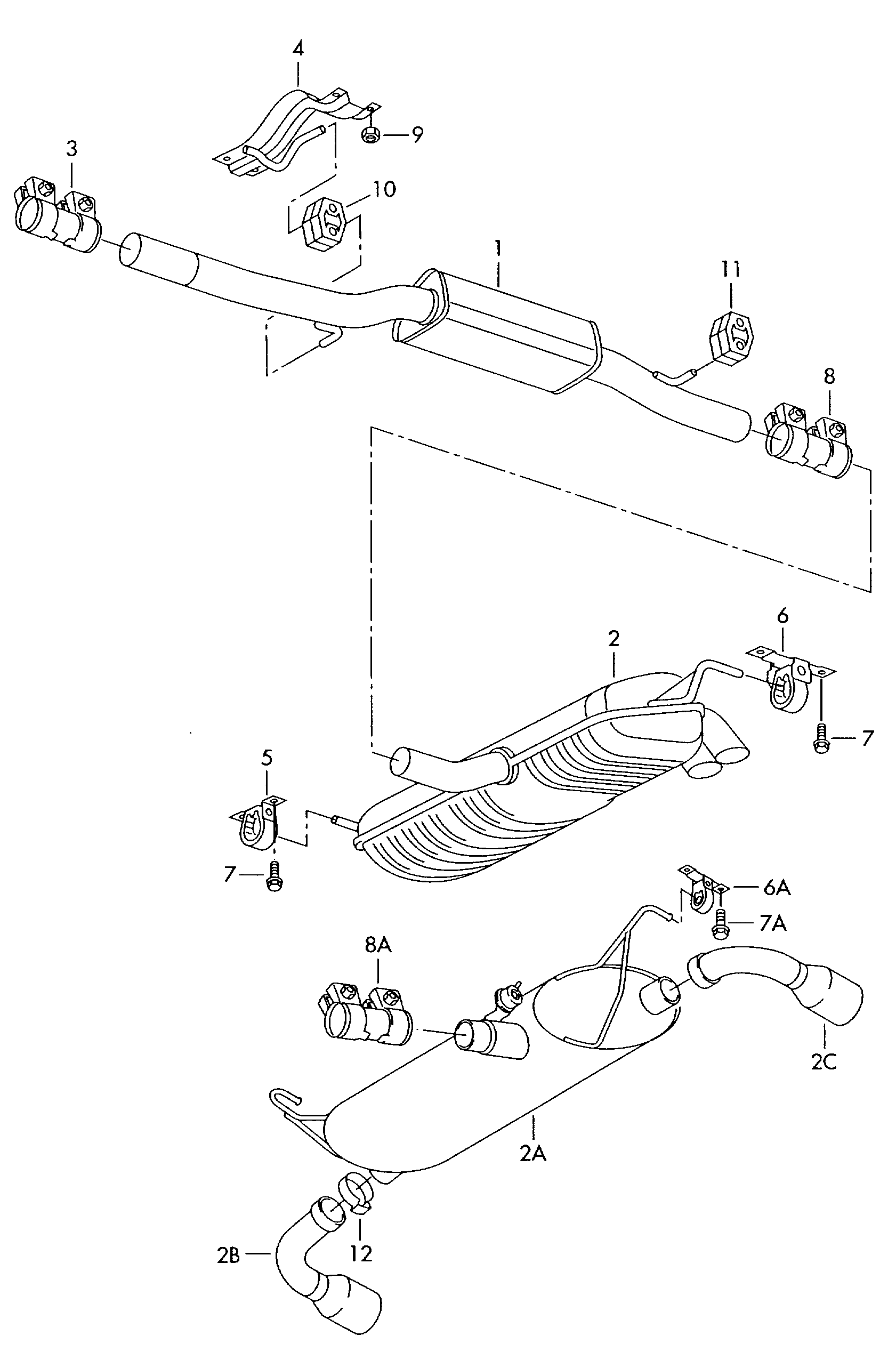 AUDI 1J0 253 144 J - Кронштейн, втулка, система выпуска ОГ parts5.com