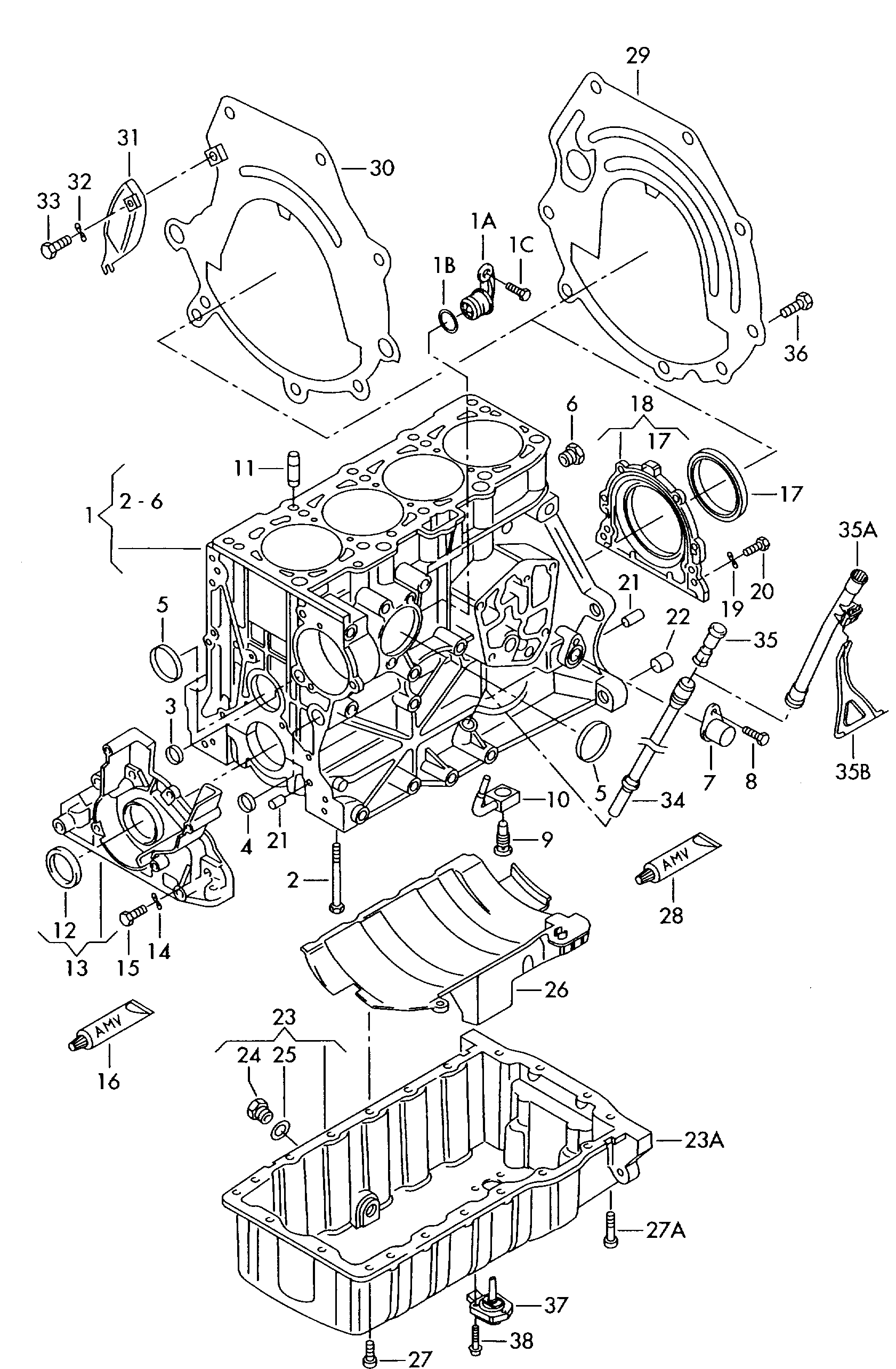 AUDI 038 103 603 N - Масляный поддон parts5.com