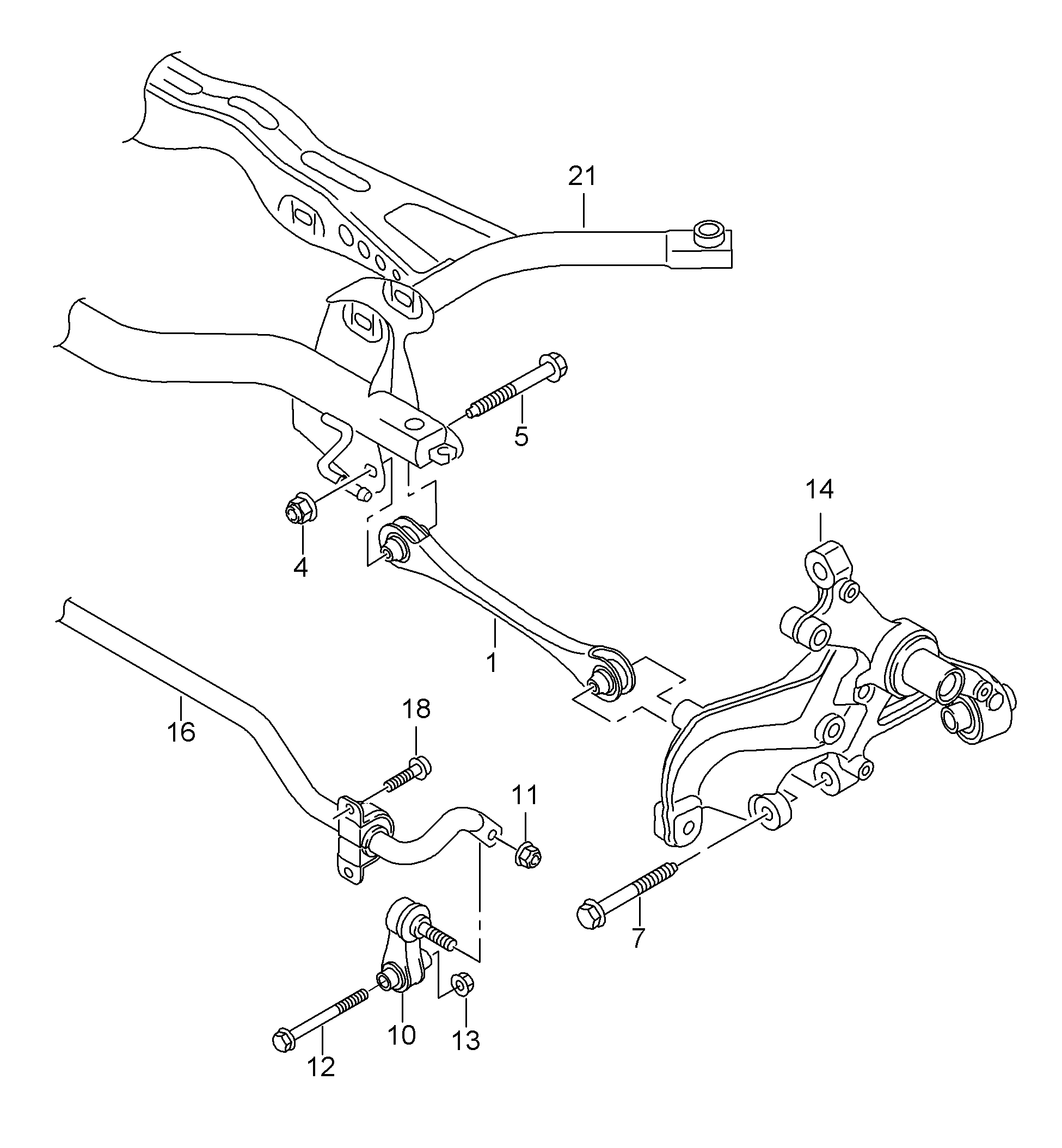 AUDI 5Q0 505 465 A - Тяга / стойка, стабилизатор parts5.com