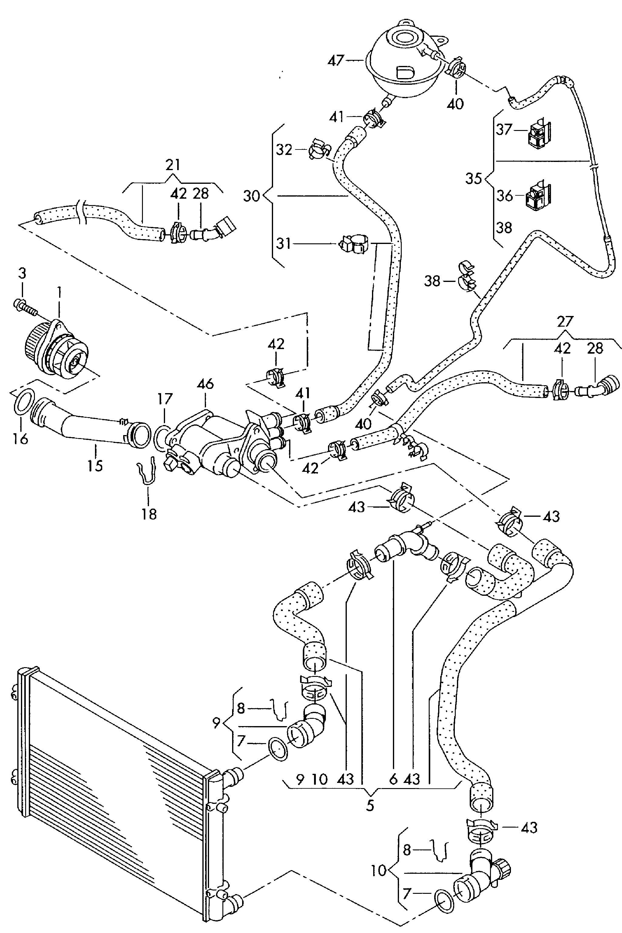 Porsche 030 121 008D - Водяной насос parts5.com