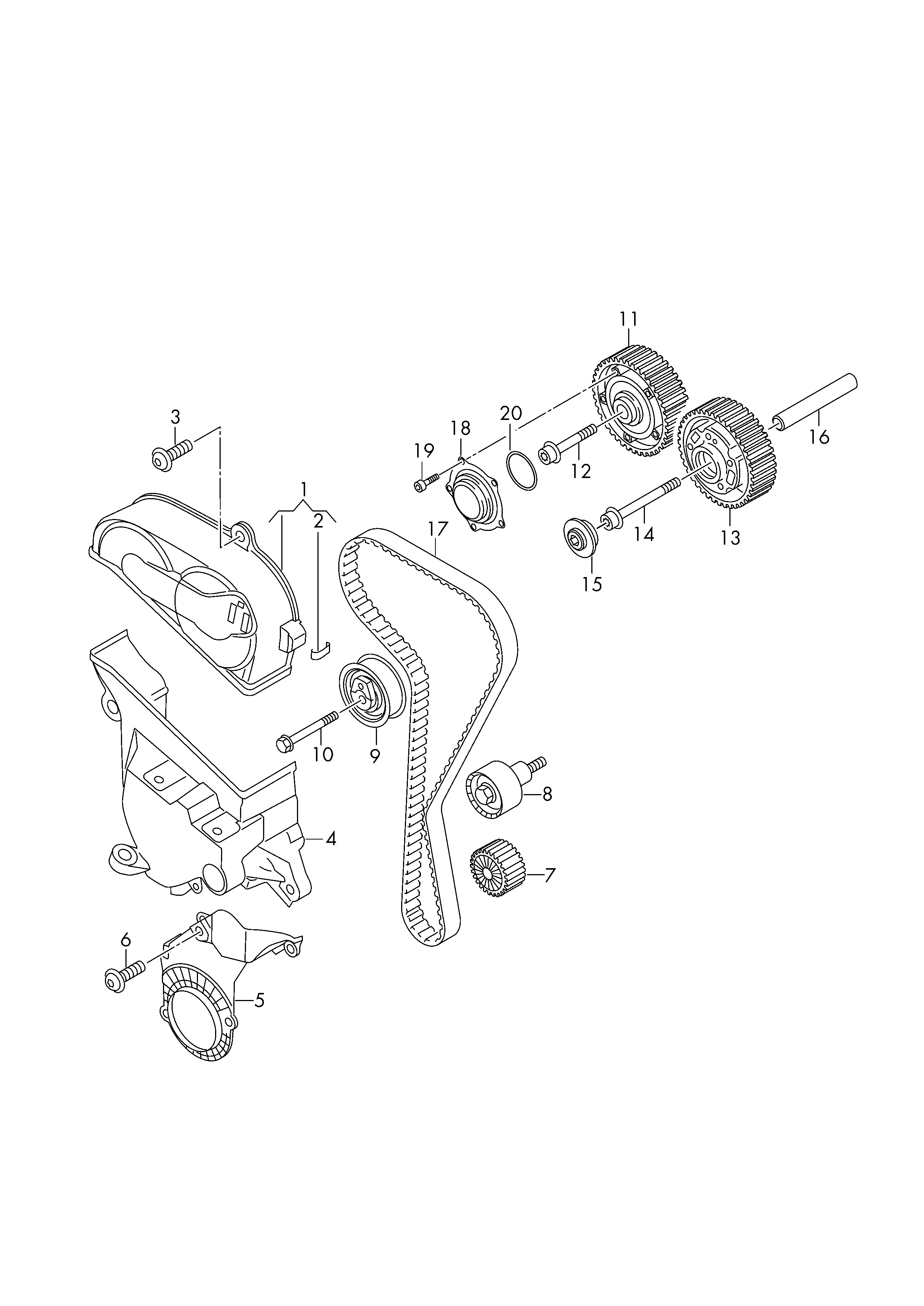 Skoda 04E109479A - Комплект ремня ГРМ parts5.com