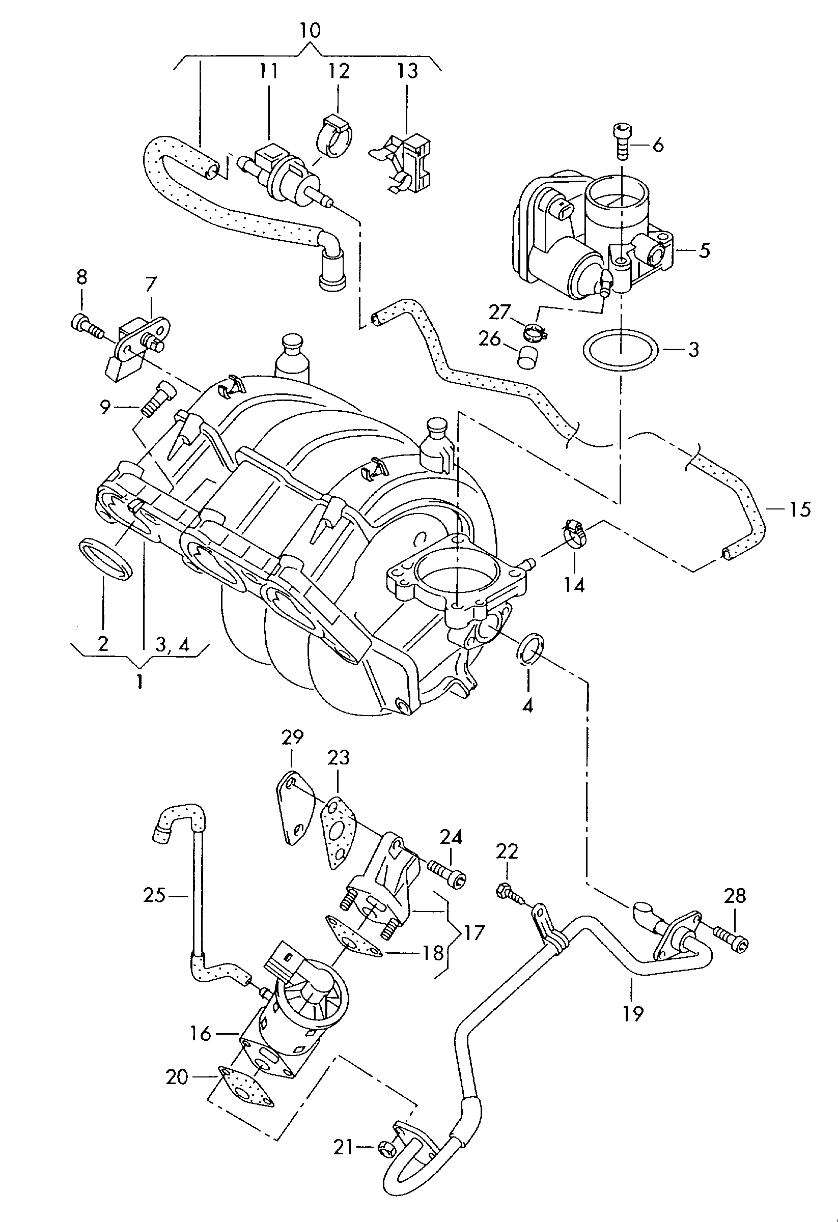 AUDI 03D 131 503 D - Прокладка, клапан возврата ОГ parts5.com