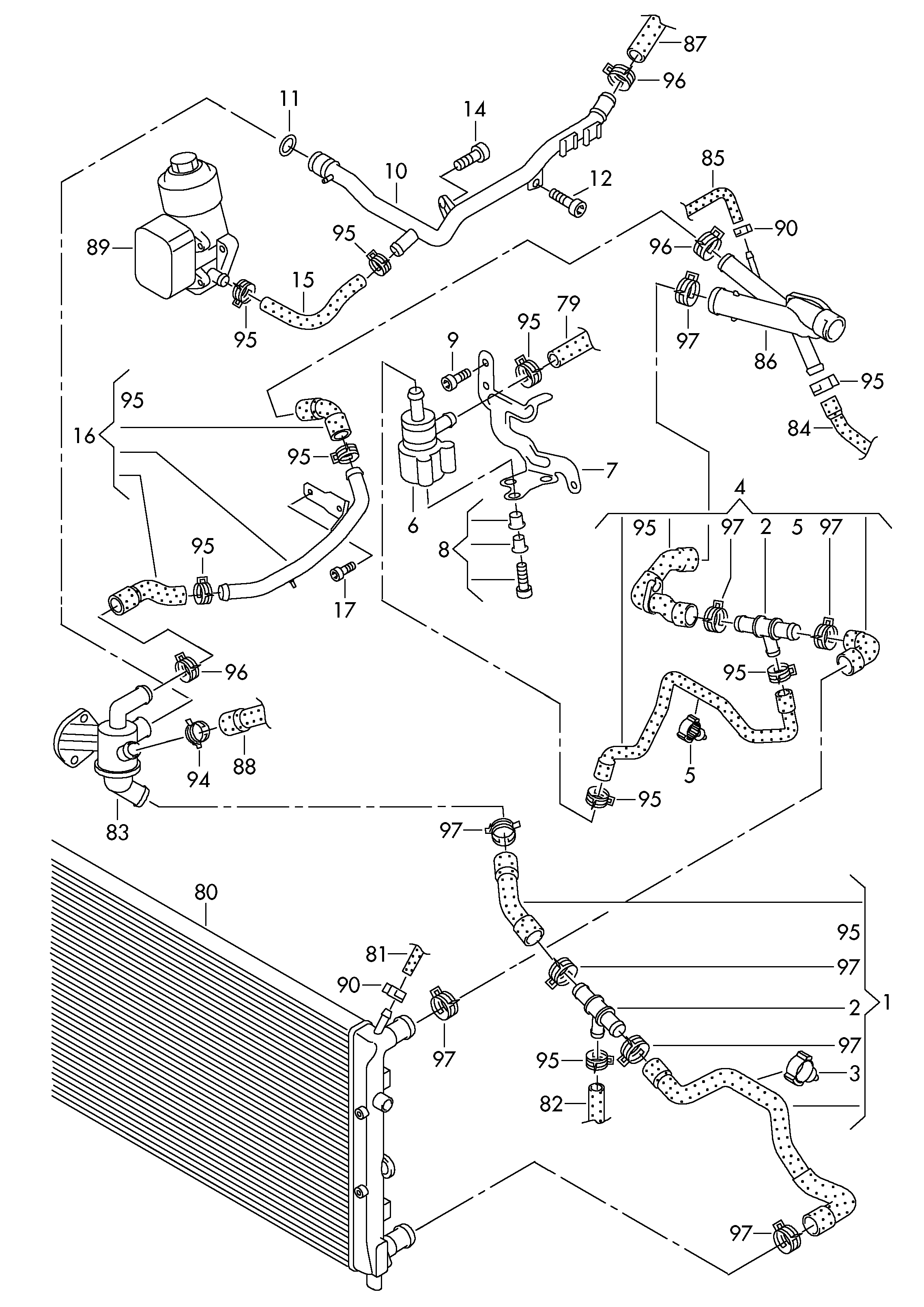 Seat 6R0 121 253 - Радиатор, охлаждение двигателя parts5.com