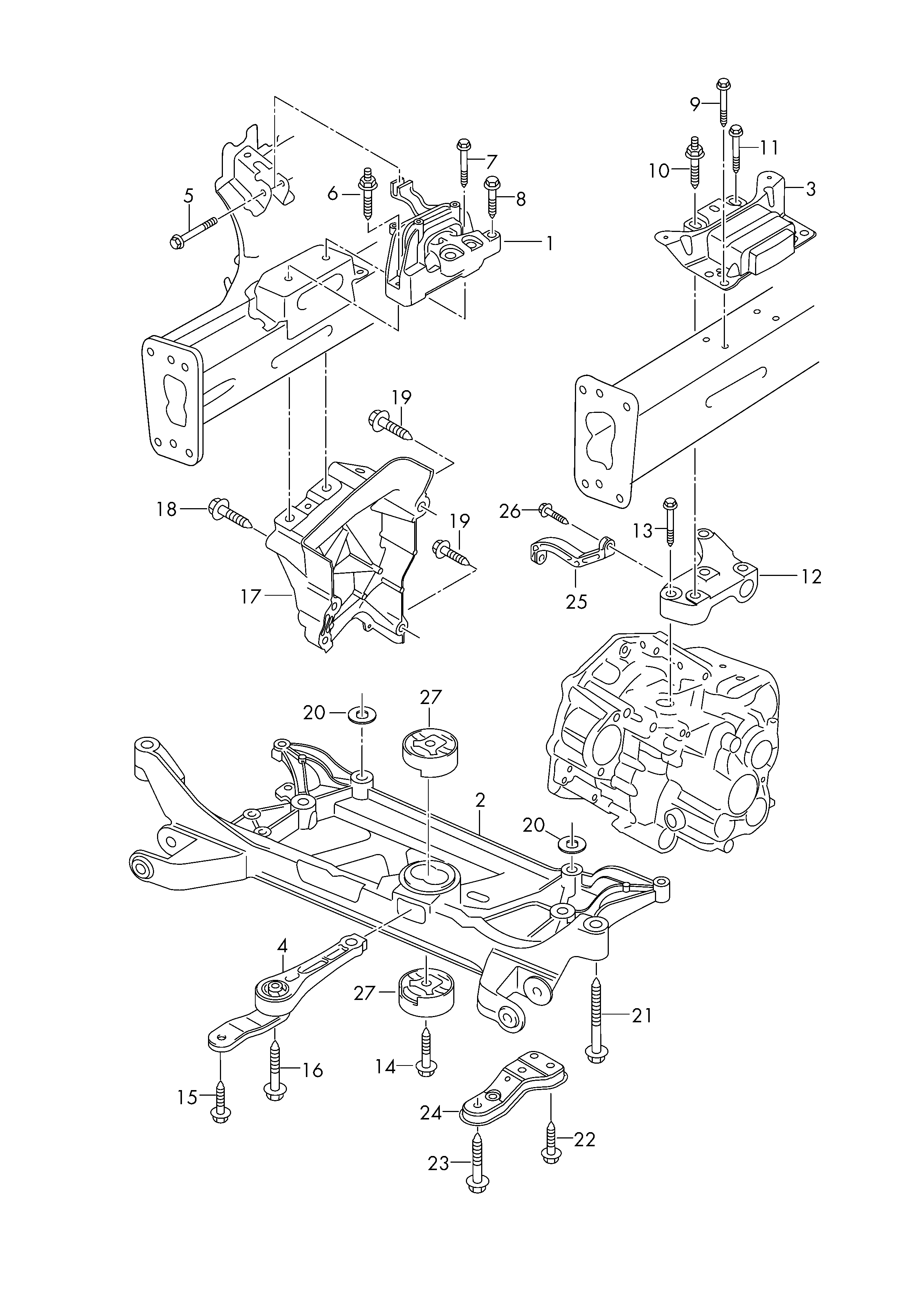 Seat 5Q0 199 855 N - Подушка, опора, подвеска двигателя parts5.com