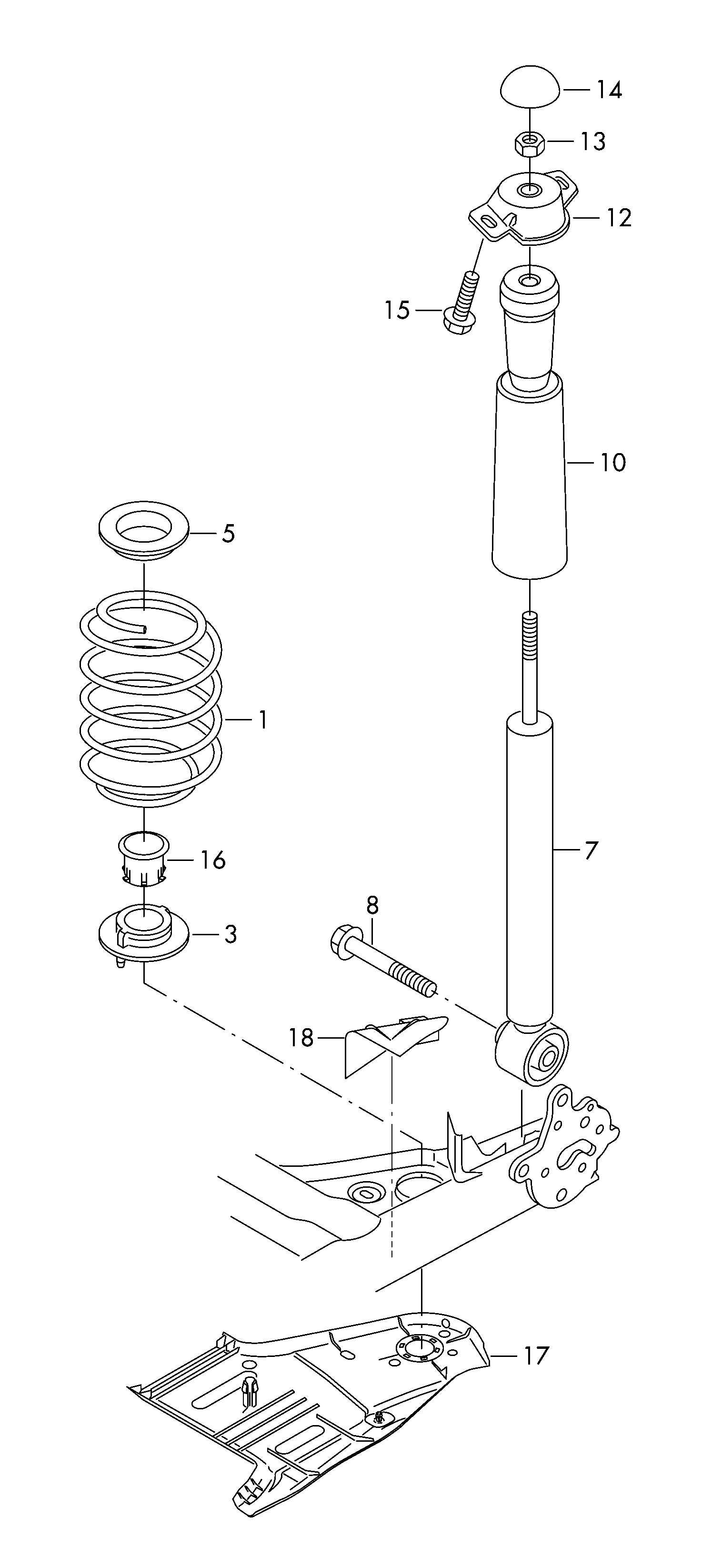 BMW 5Q0511357F - Stop buffer parts5.com