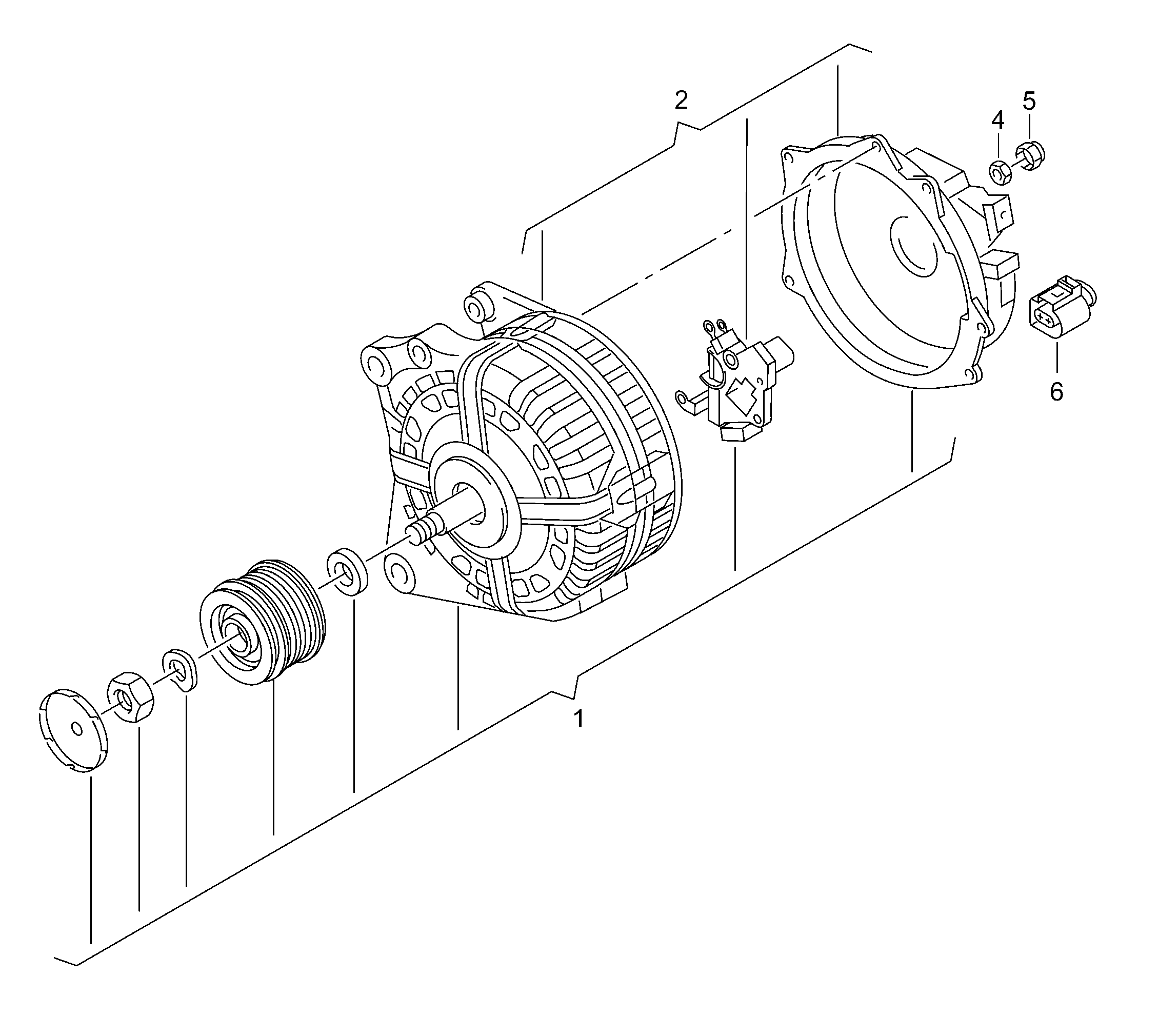 AUDI 04E 903 023 J - Шкив генератора, муфта parts5.com