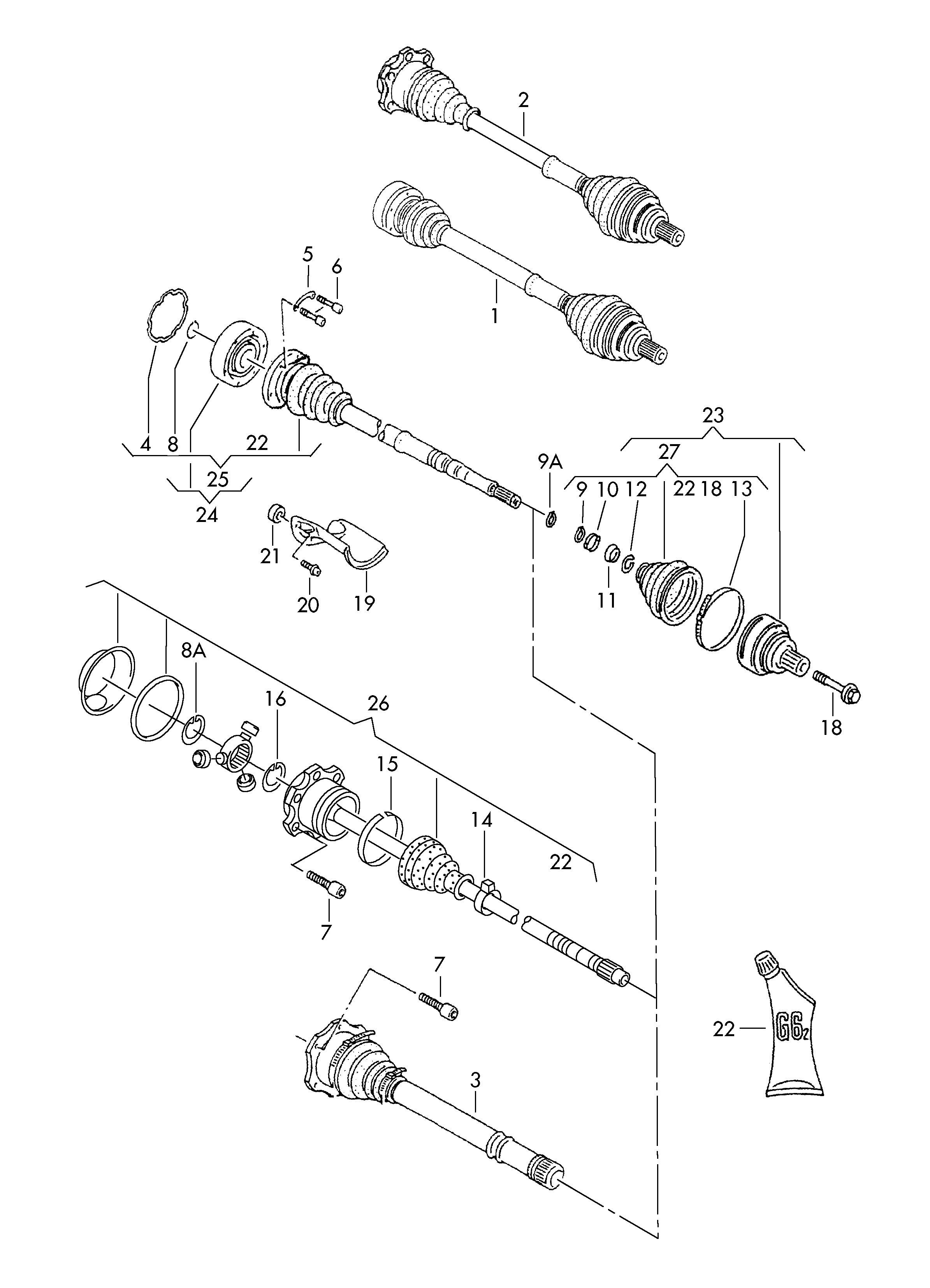 Seat 4B0 407 643 A - Комплект подшипника ступицы колеса parts5.com