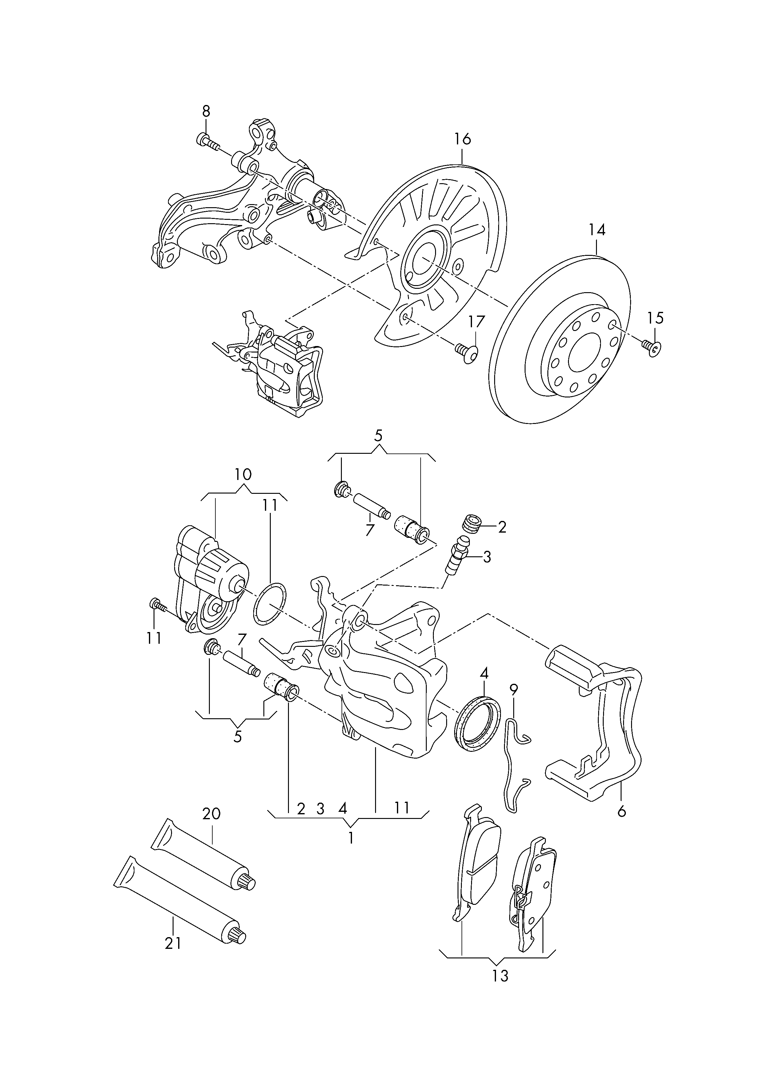 VW 3Q0615601 - Тормозной диск parts5.com