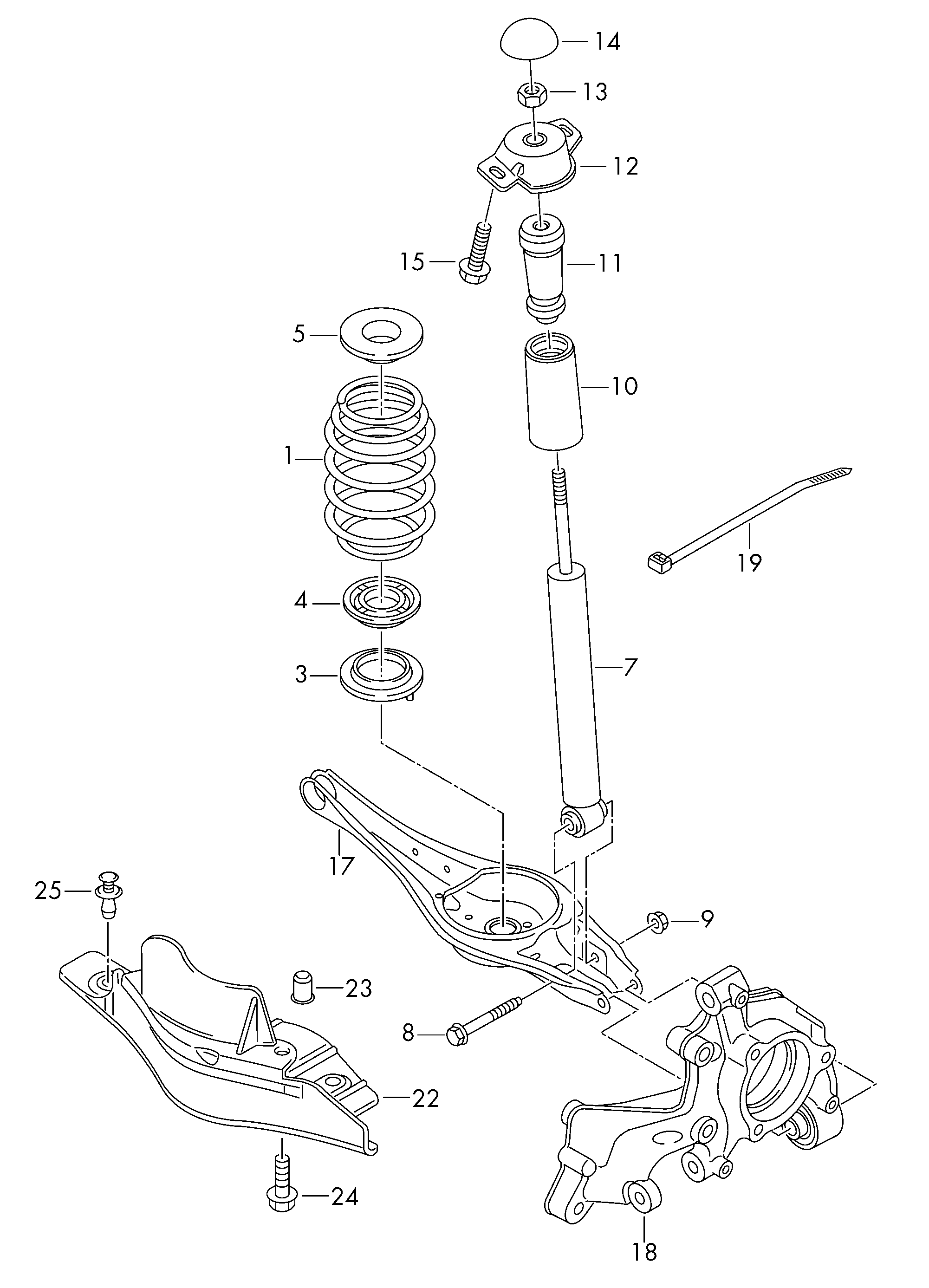 VAG 5Q0 511 357 H - Отбойник, демпфер амортизатора parts5.com