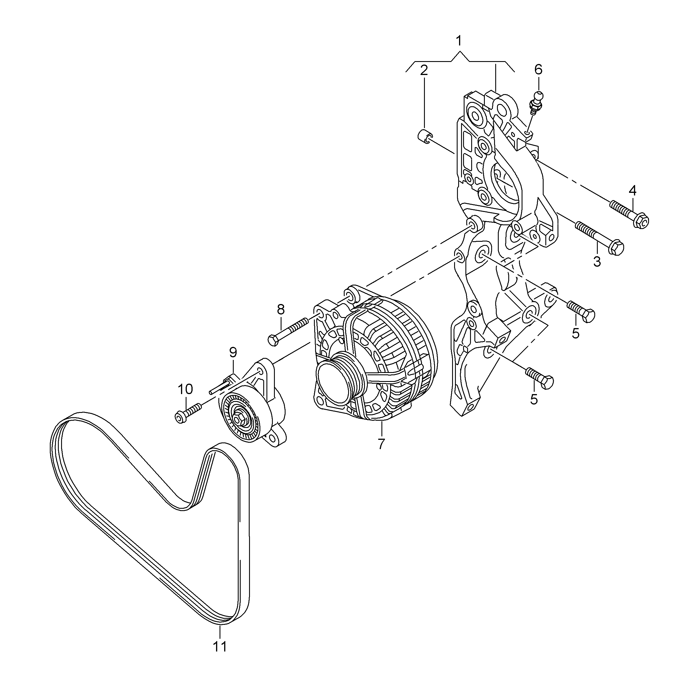 Seat 04L 260 849 C - Поликлиновой ремень parts5.com