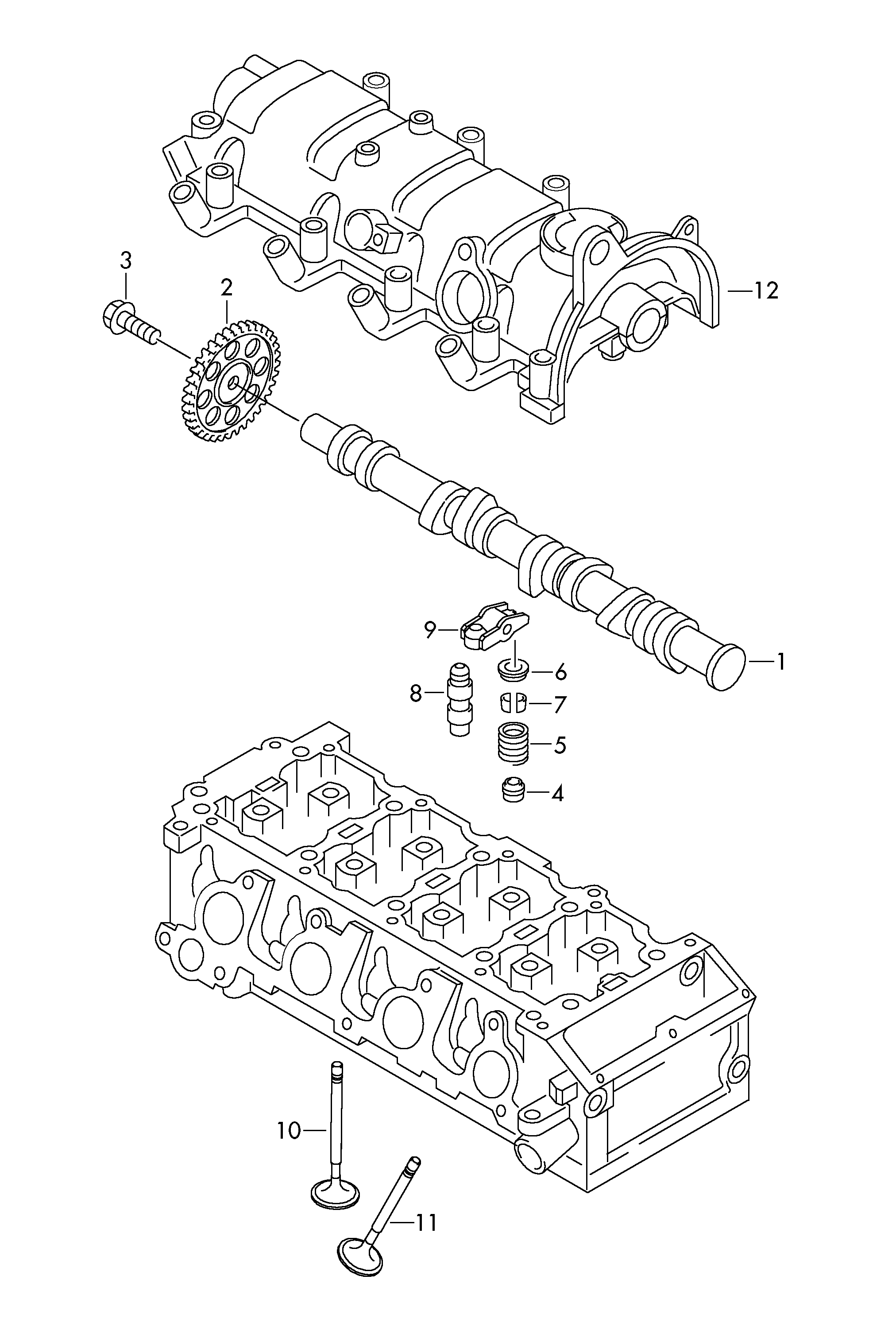 VW 03F109571F - Комплект цепи привода распредвала parts5.com