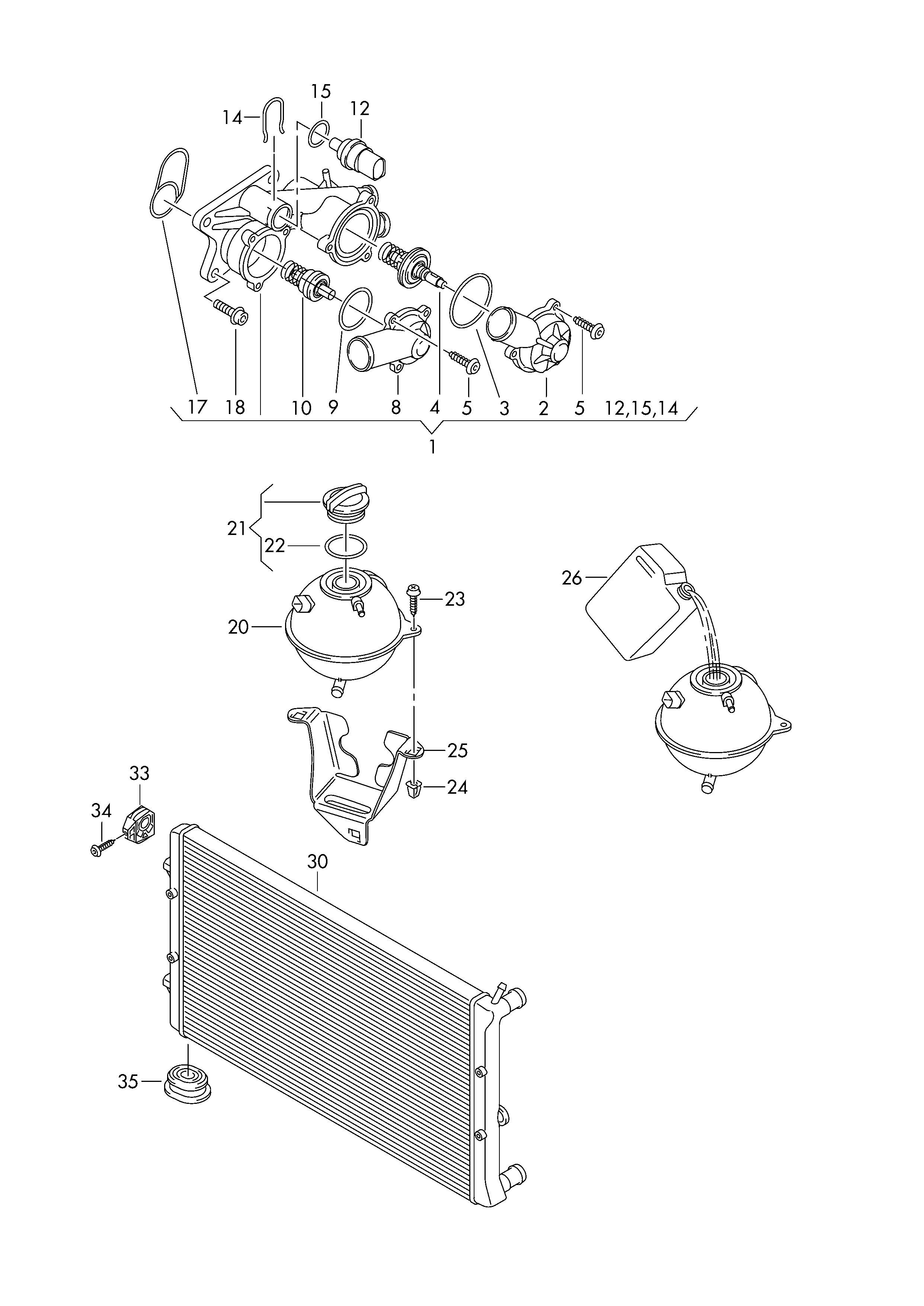 Seat 03C 121 110 AA - Термостат, охлаждающая жидкость parts5.com