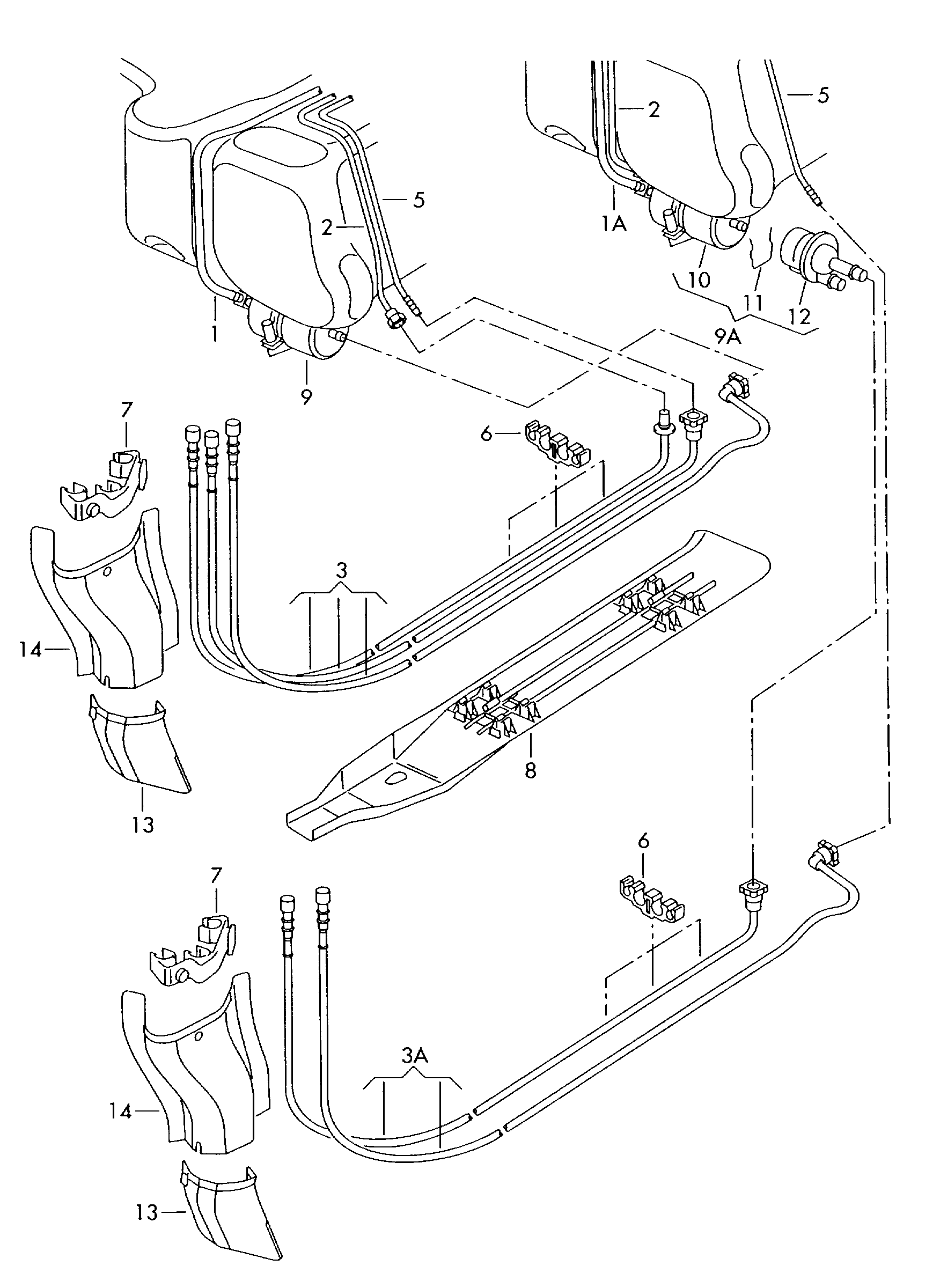 AUDI 6Q0 201 051 H - Топливный фильтр parts5.com