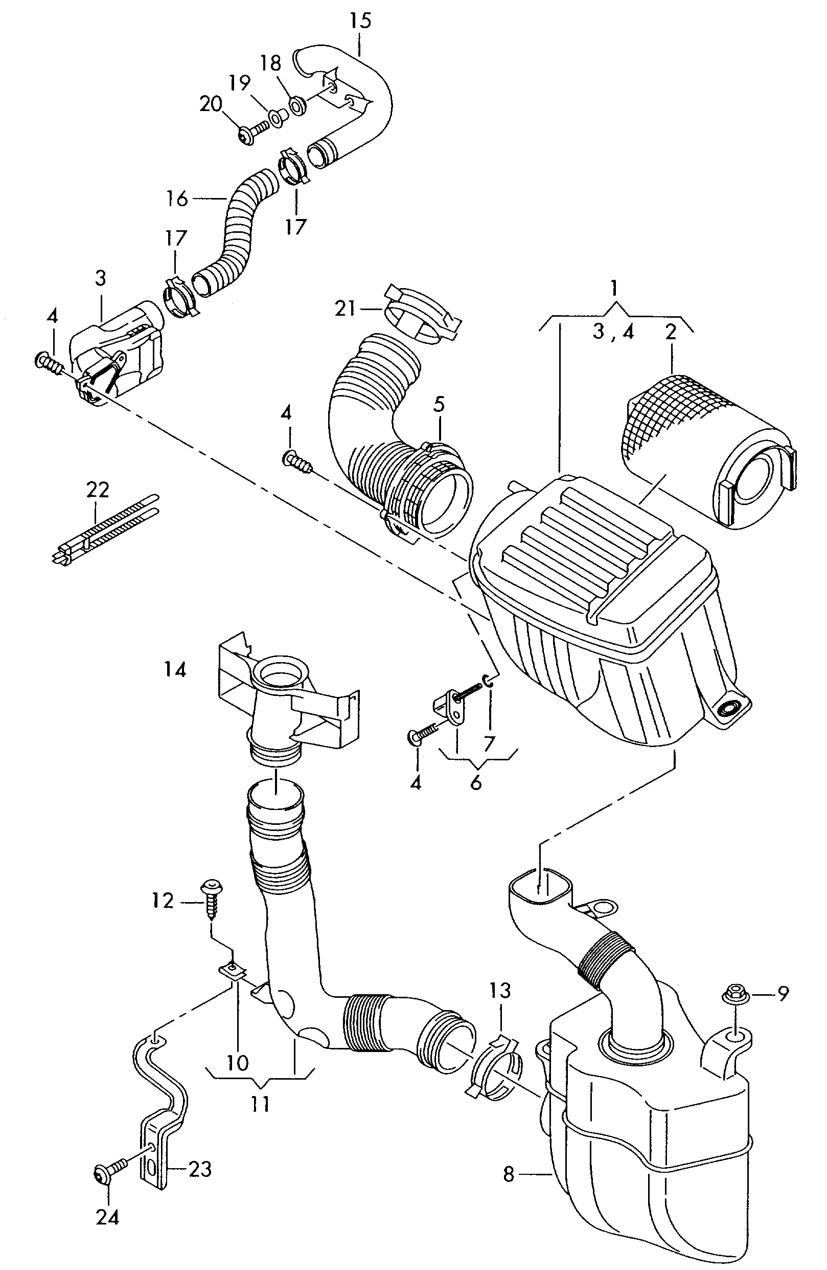 AUDI 1K0129607C - Воздушный фильтр parts5.com