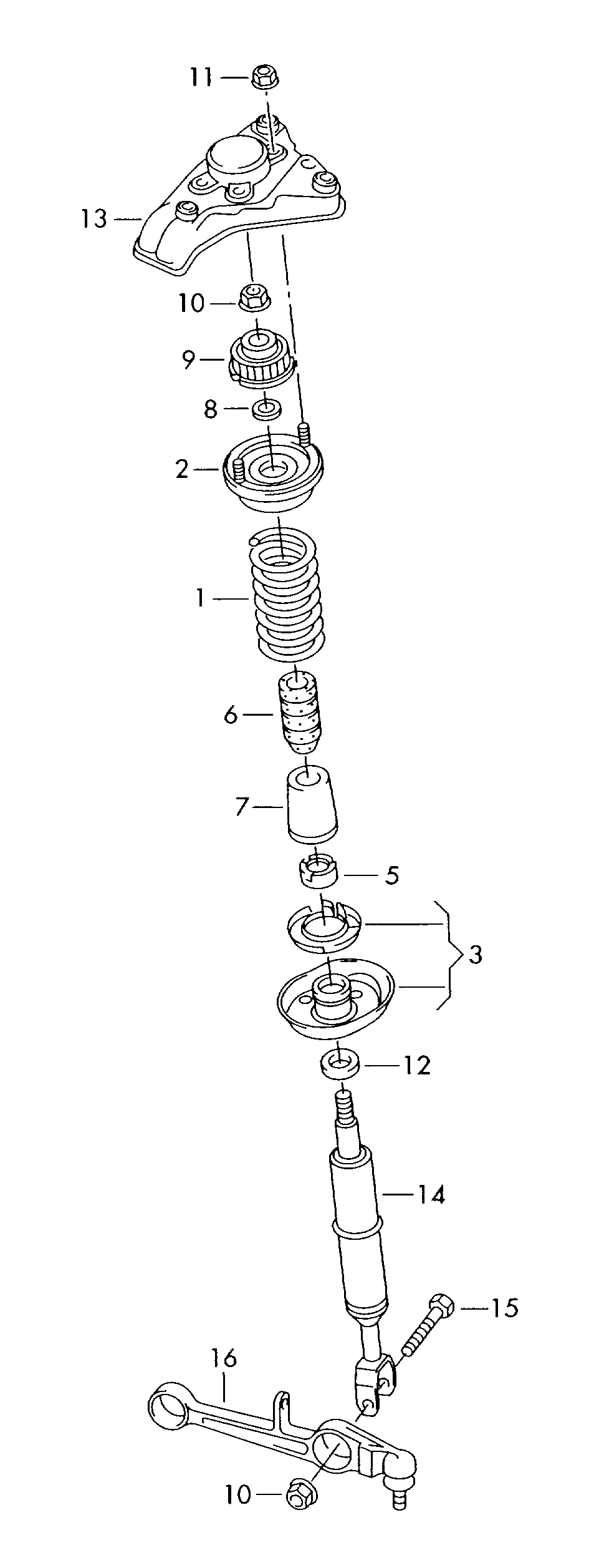 VW 8D0 413 031 BS - Амортизатор parts5.com