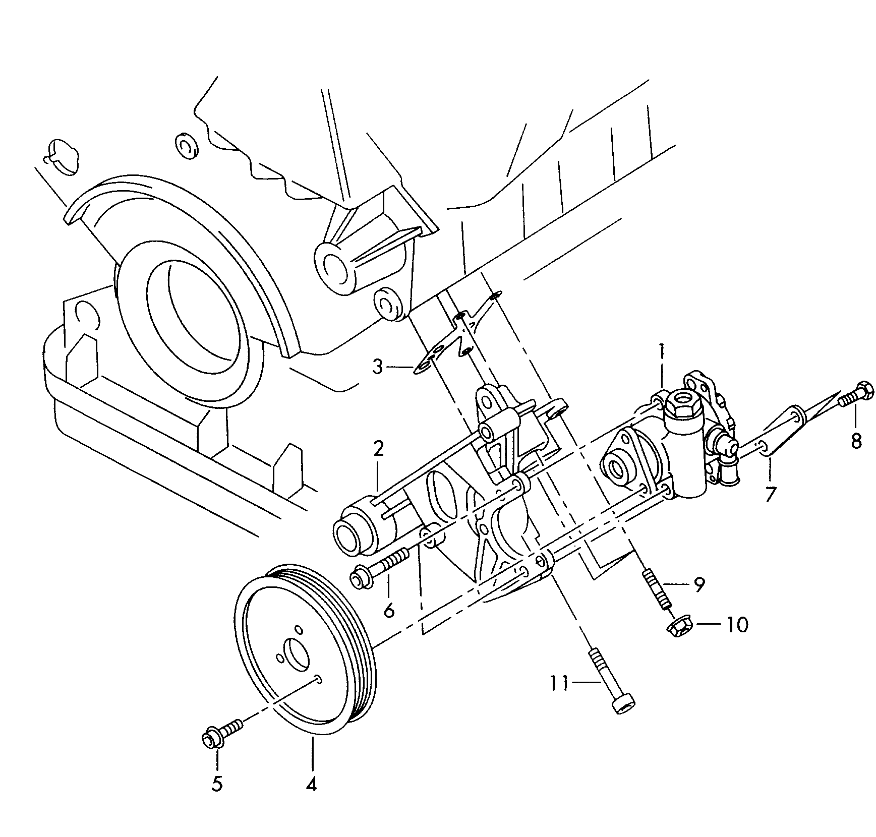 VAG 3B0 422 154 K - Гидравлический насос, рулевое управление, ГУР parts5.com