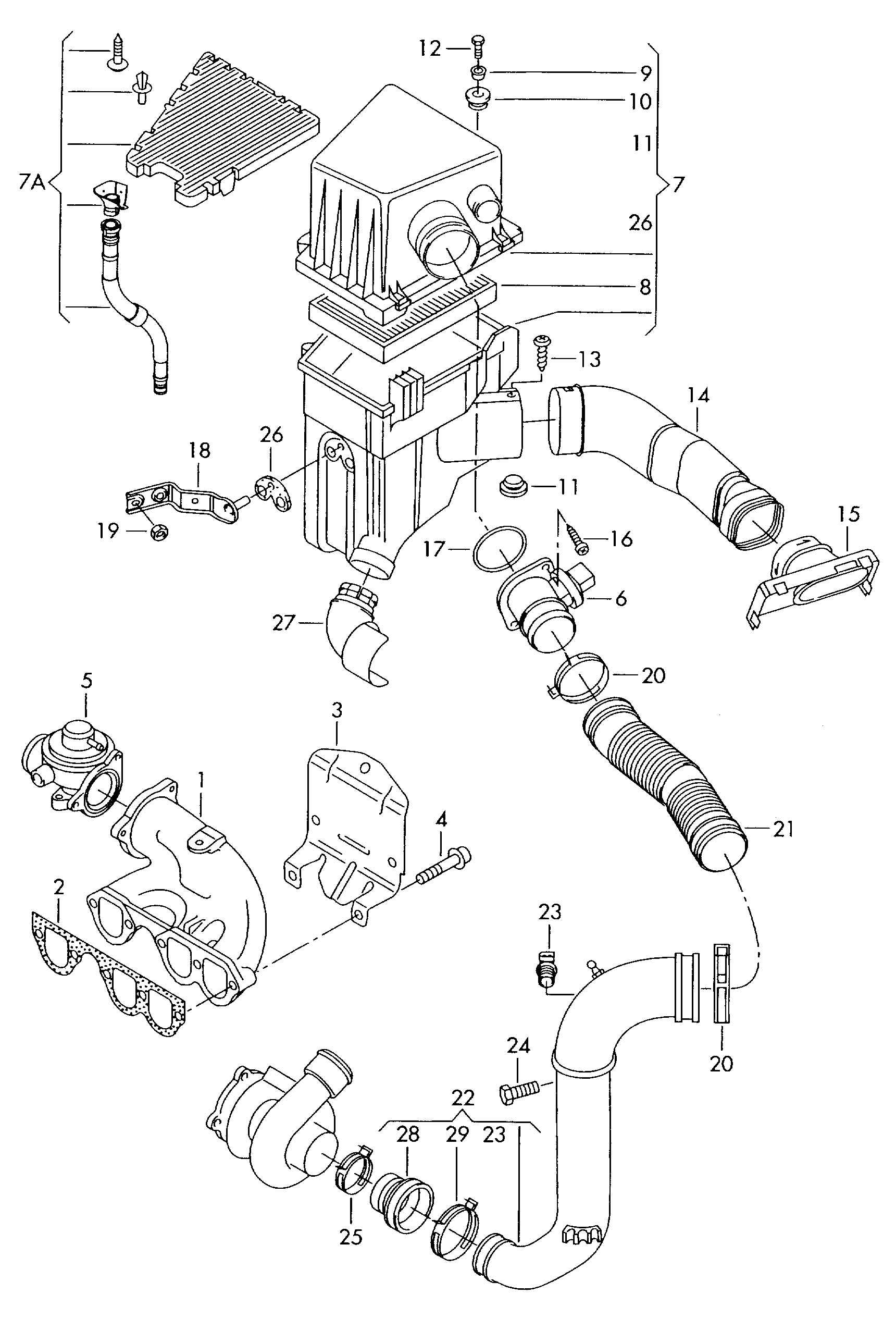 Seat 6Q0 129 620 B - Воздушный фильтр parts5.com