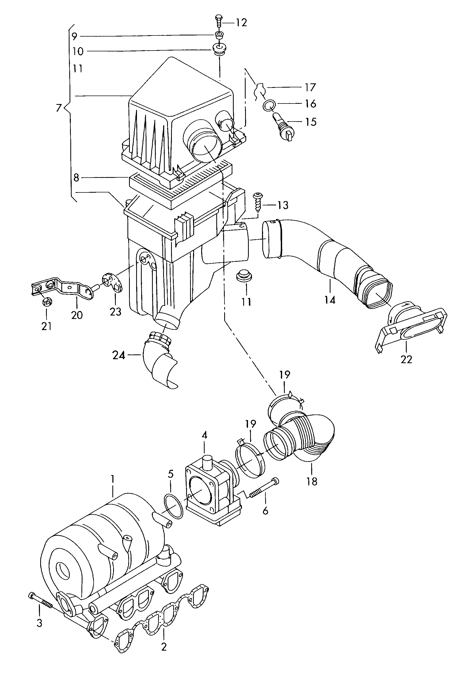 AUDI 6Q0 129 607 AE - Воздушный фильтр parts5.com