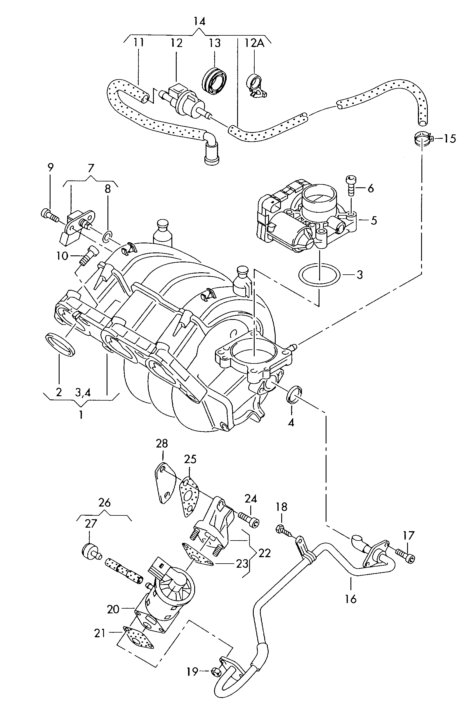 Skoda 03E 133 073 - Прокладка, корпус впускного коллектора parts5.com