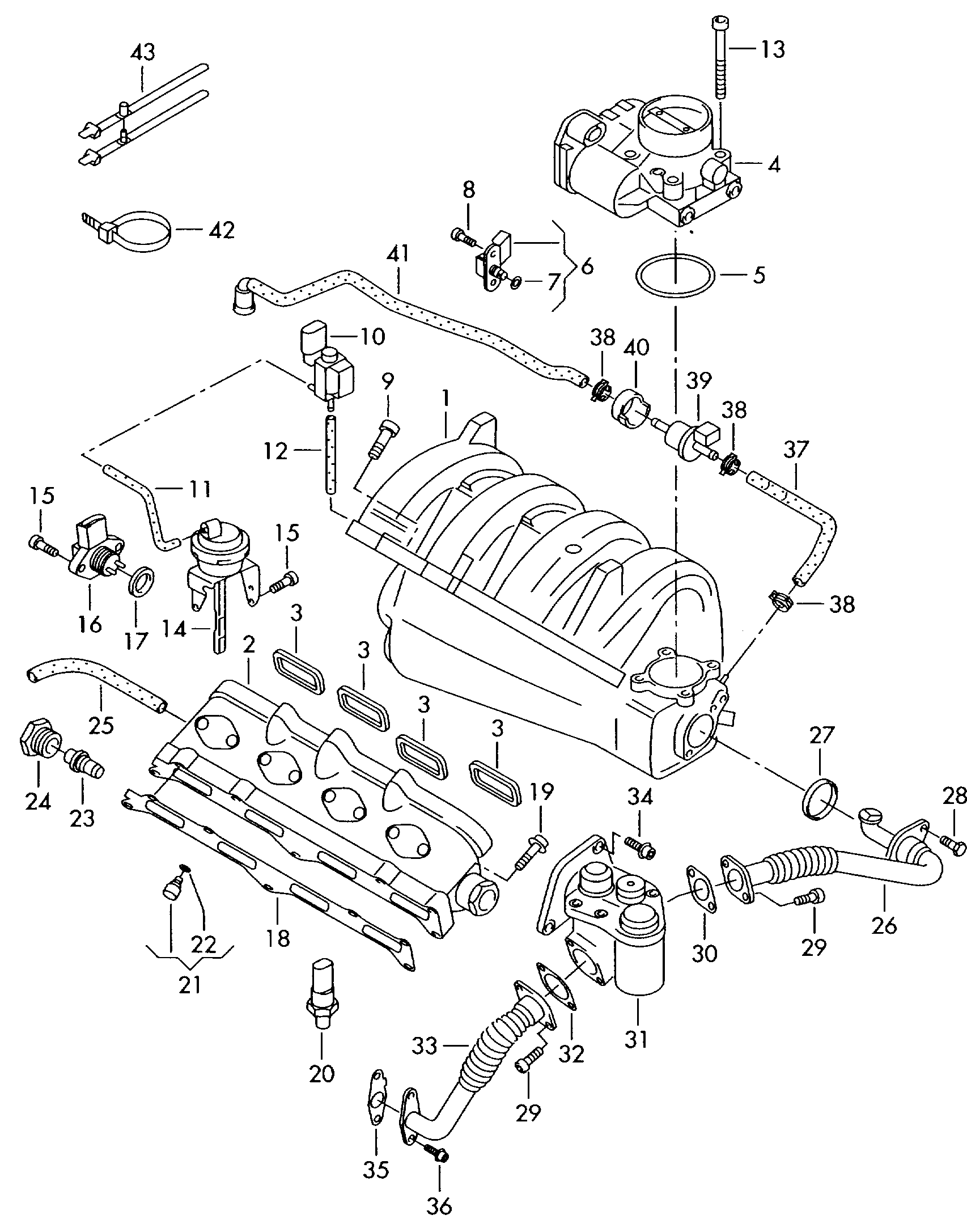 Skoda 03C 131 550 A - Прокладка, клапан возврата ОГ parts5.com